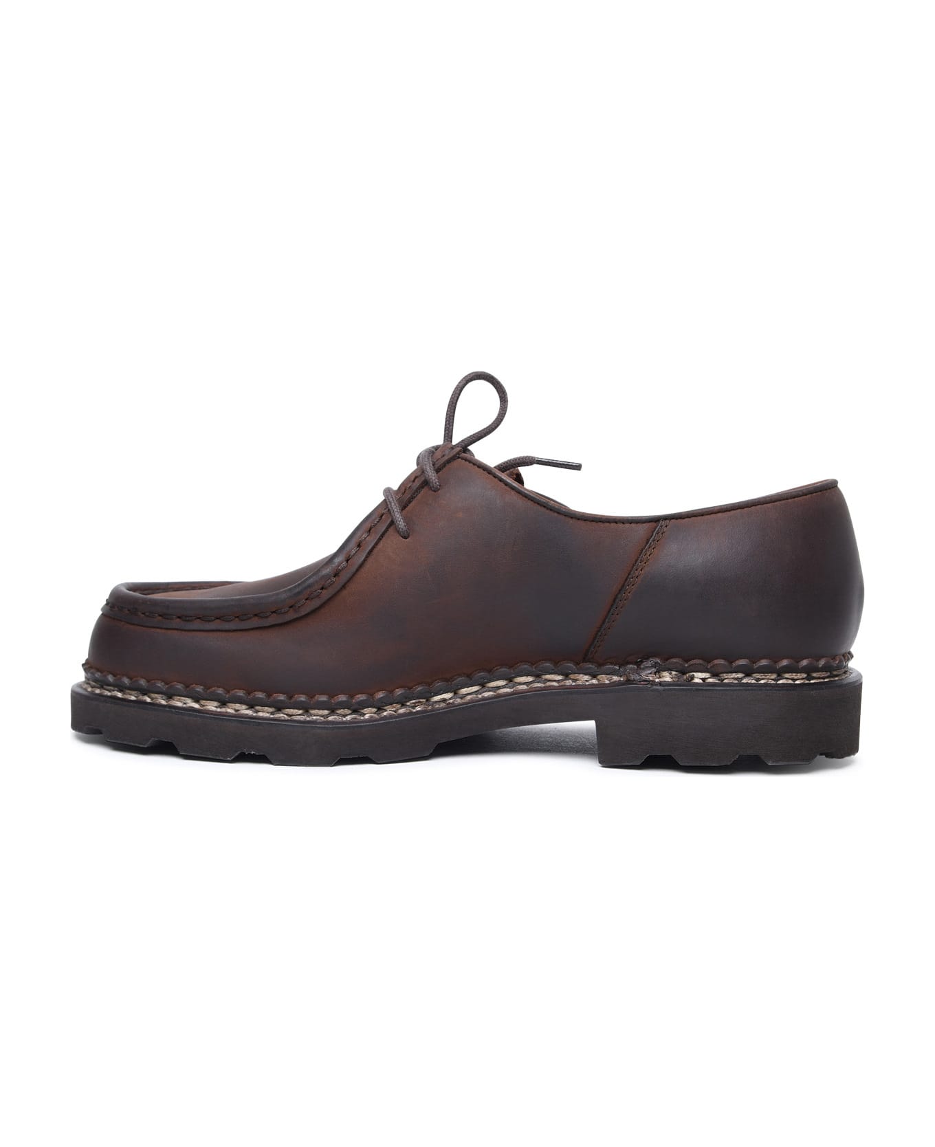 Paraboot 'michael' Brown Leather Derby Shoes - Brown