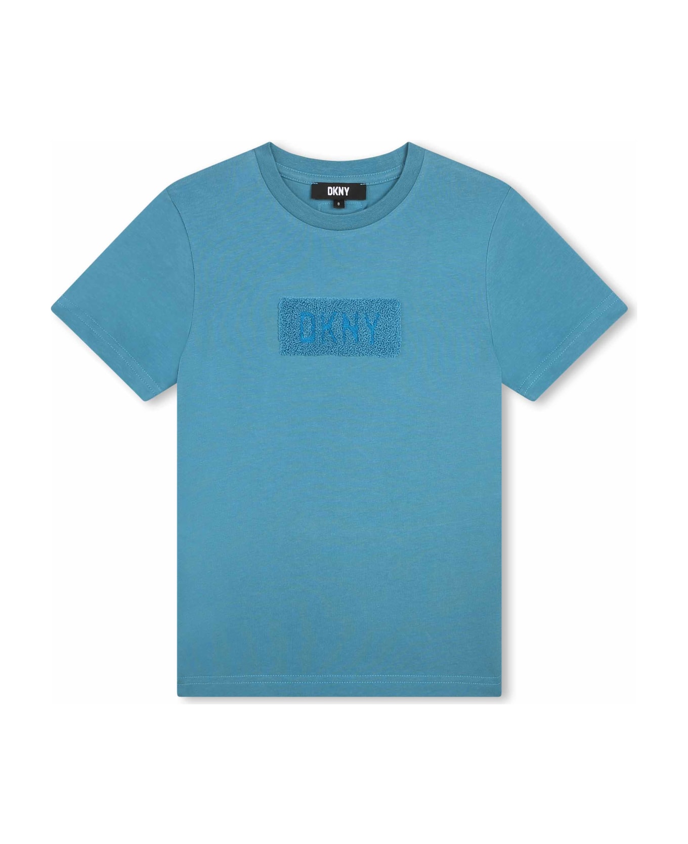 DKNY T-shirt With Application - Turchese