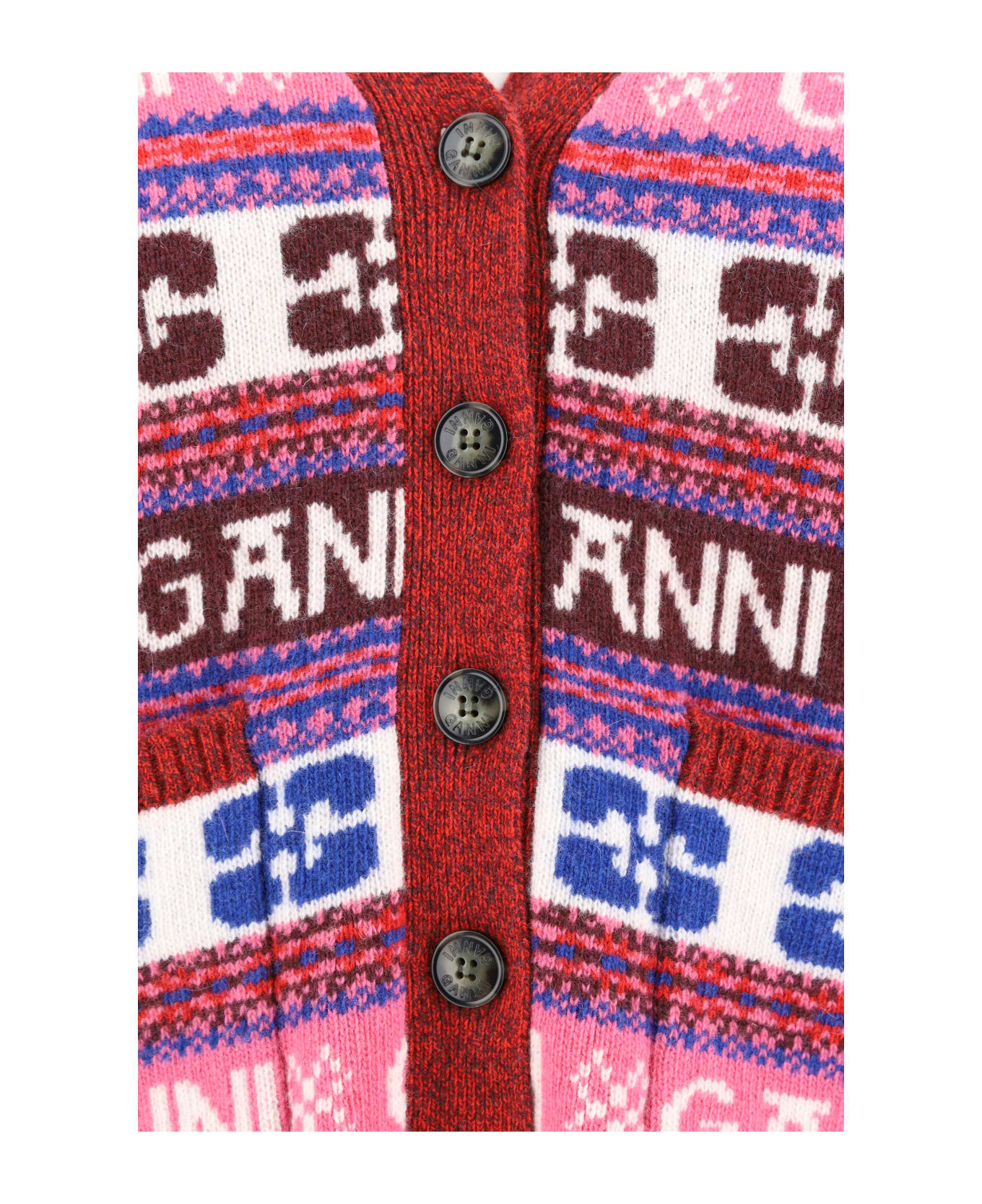 Ganni Cardigan - Multicolour カーディガン
