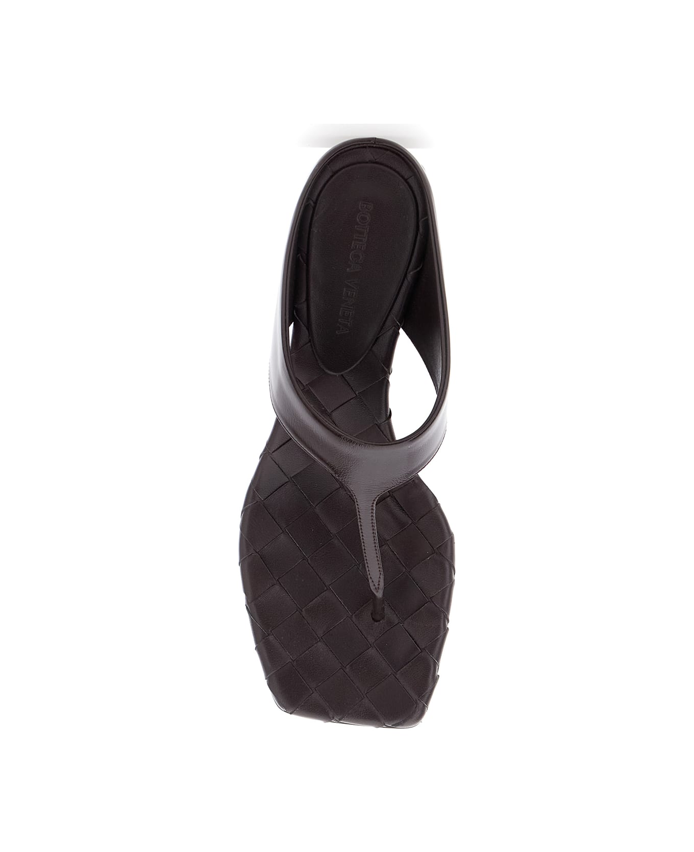 Bottega Veneta Bordeaux Thong Sandals - BEIGE