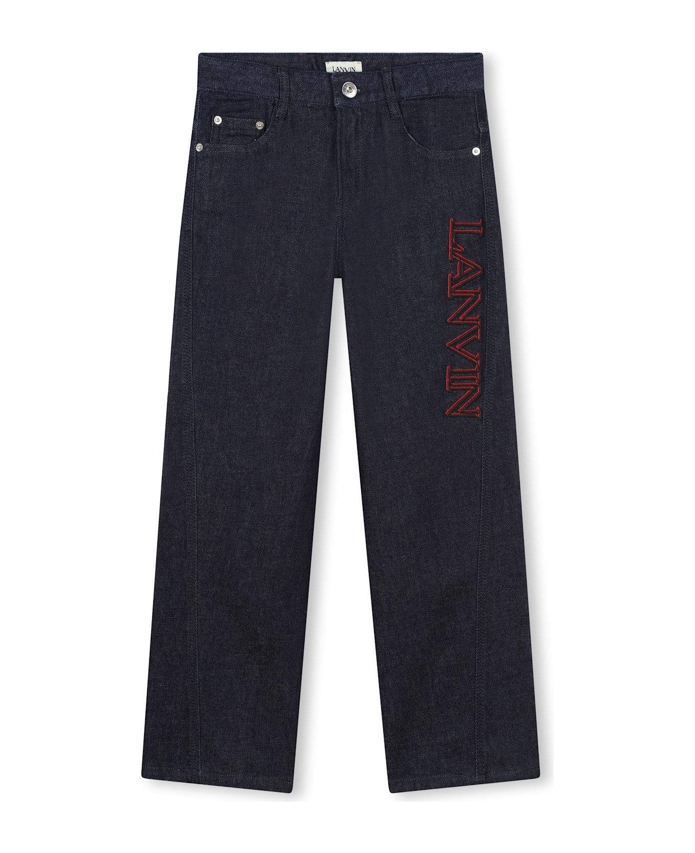 Lanvin Jeans Con Stampa - Blue