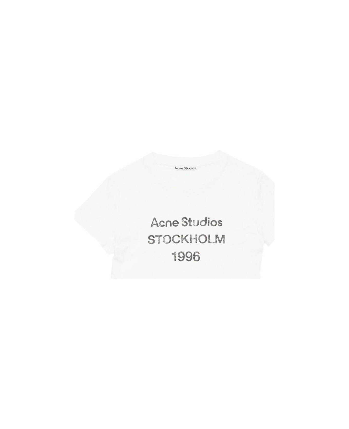 Acne Studios Logo Cotton T-shirt - White