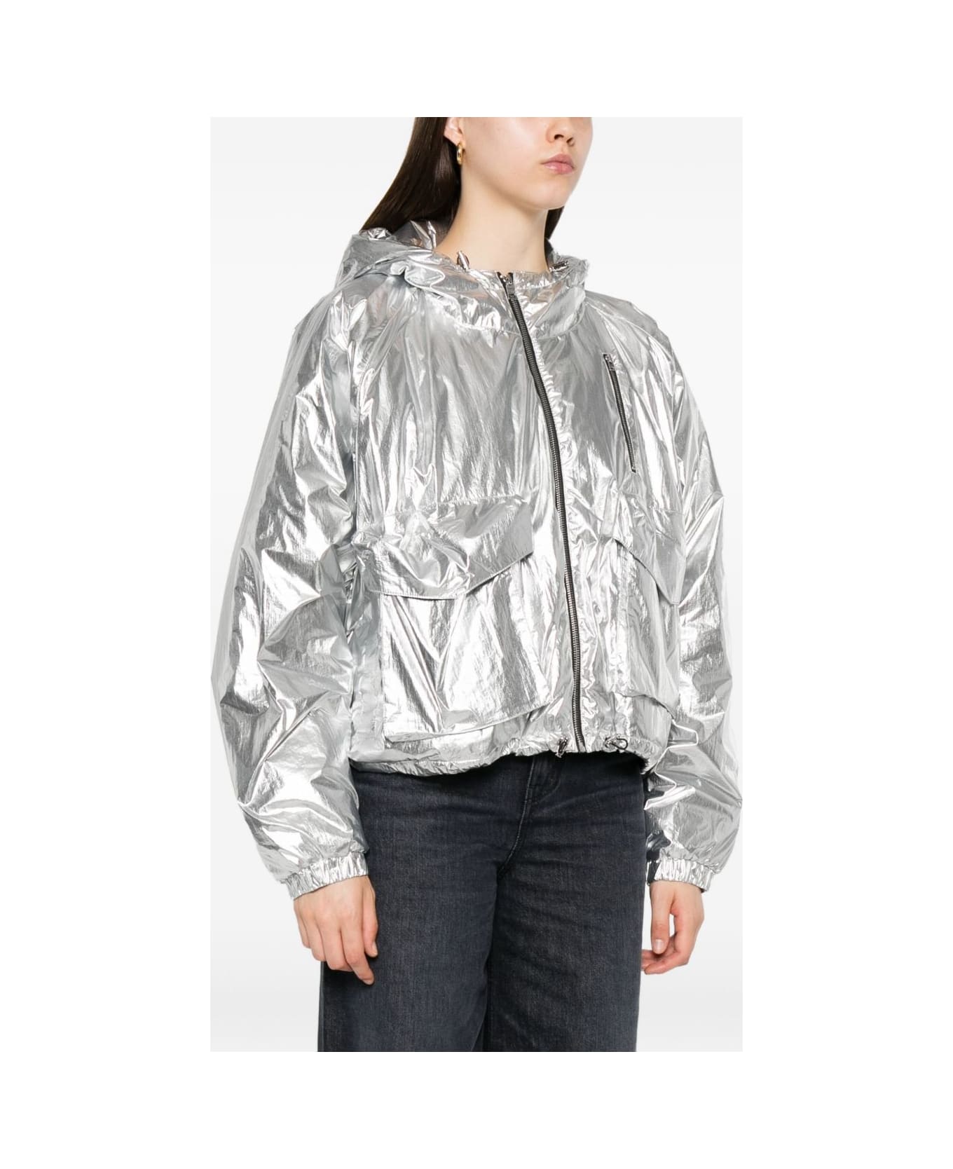 IRO Gonie Hooded Jacket - Silver