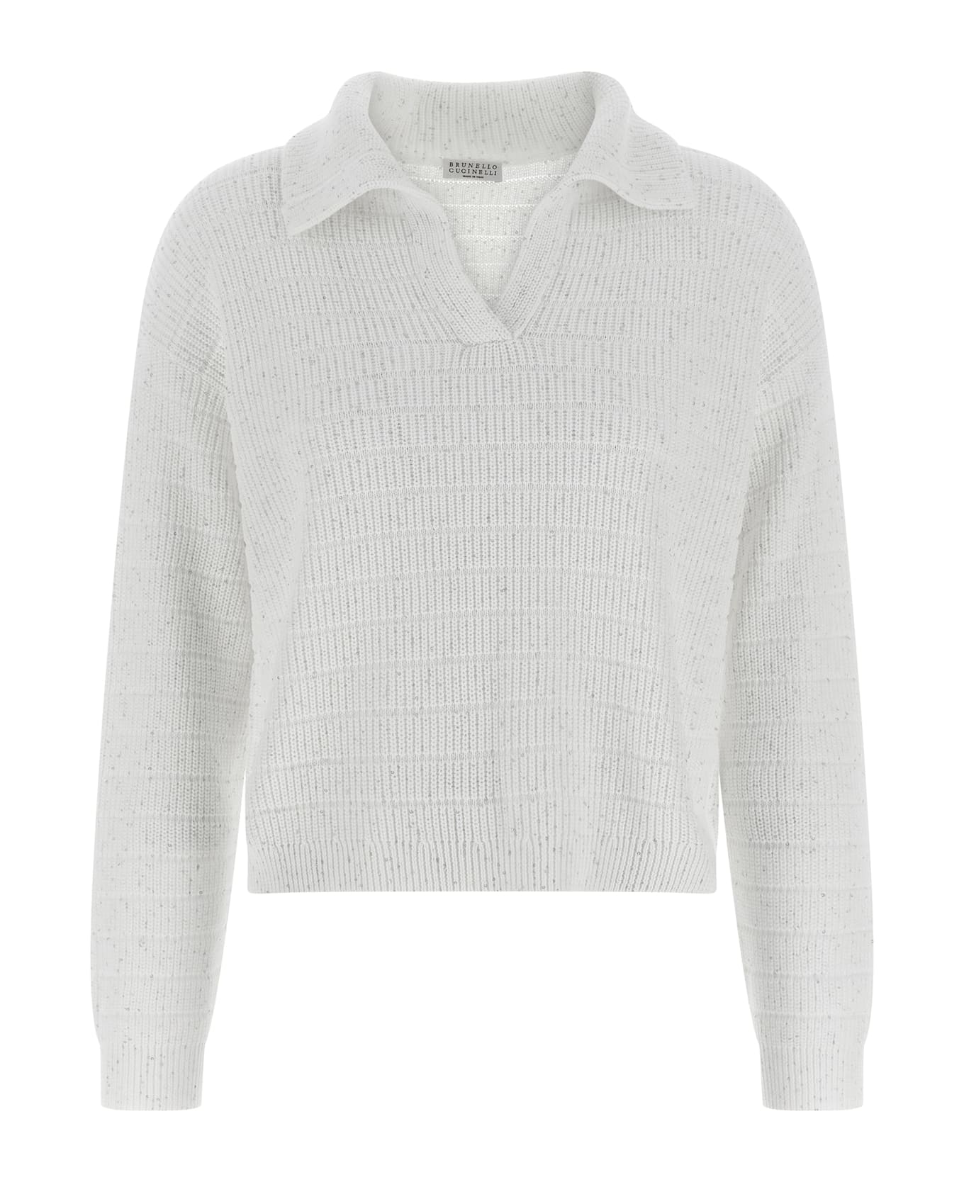 Brunello Cucinelli Diamond Cotton Polo Shirt