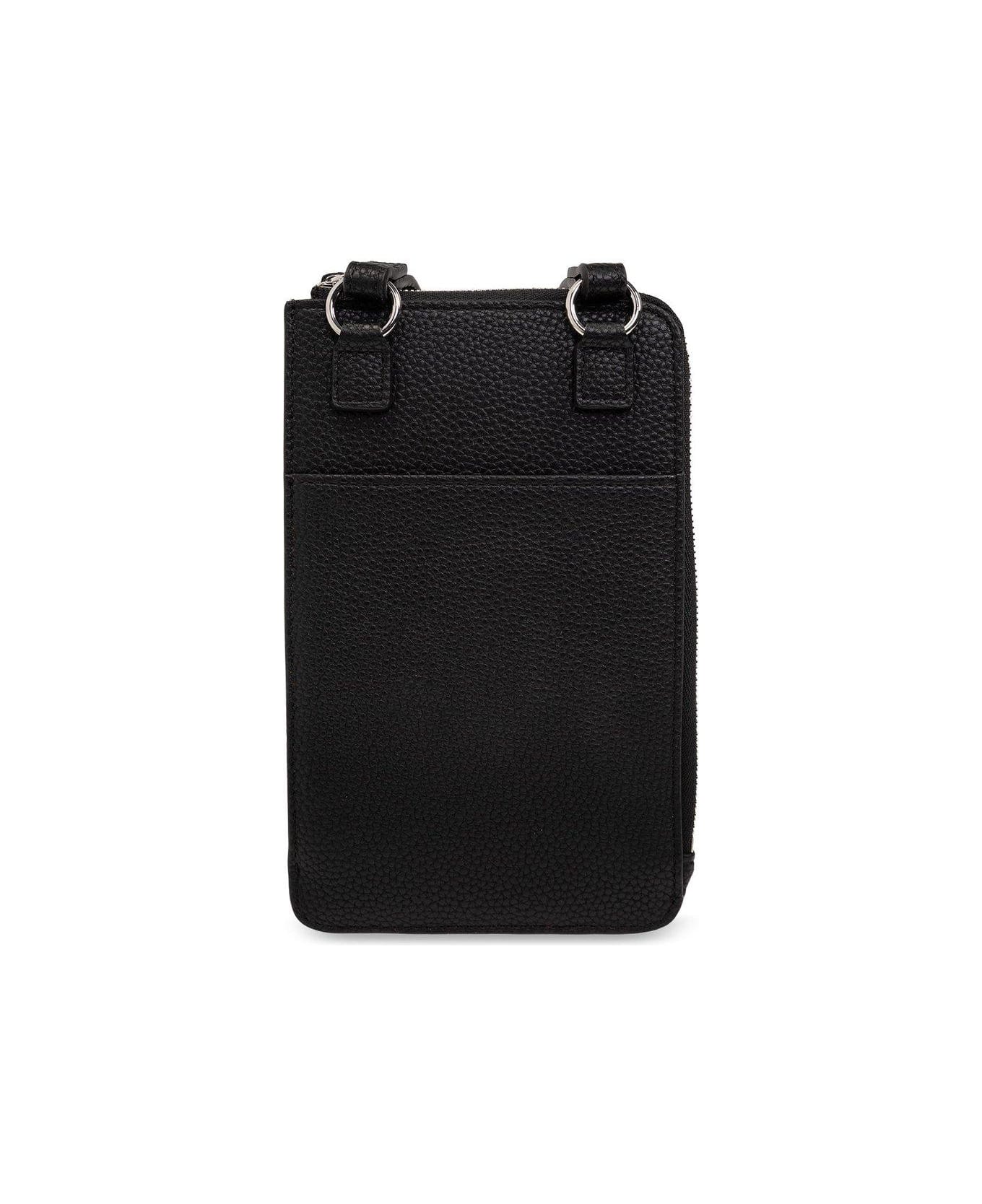 Emporio Armani Strapped Phone Holder - Black