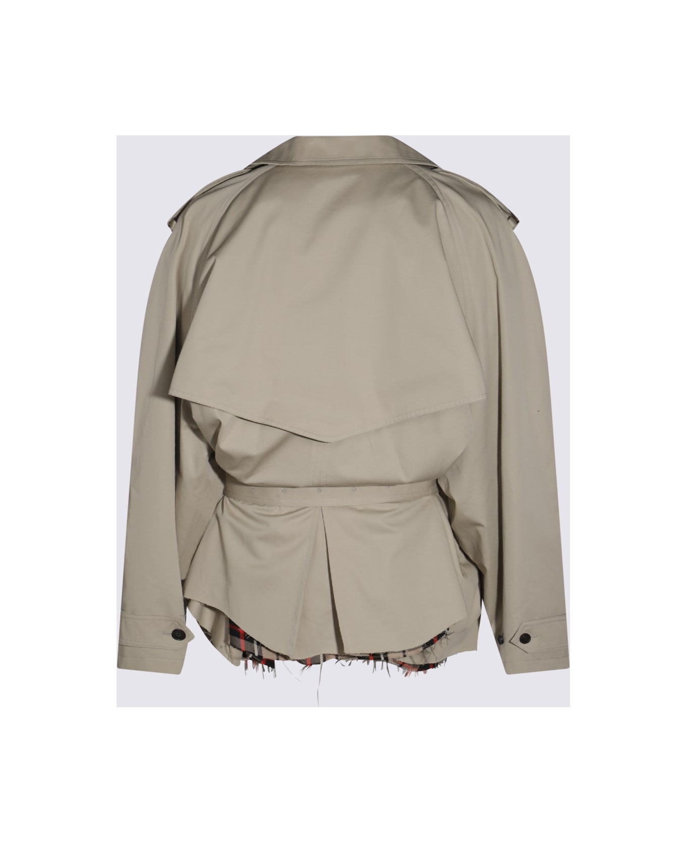 Balenciaga Beige Cotton Trench Coat - Beige