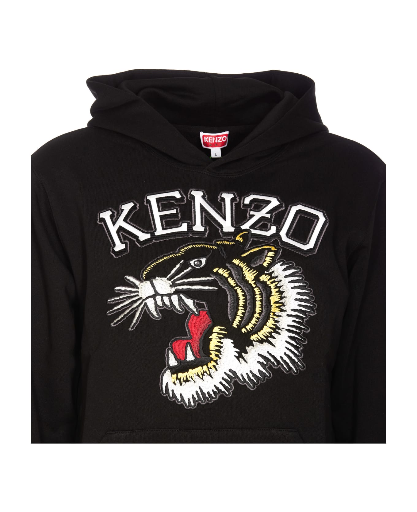 Kenzo Tiger Varsity Hoodie - BLACK フリース
