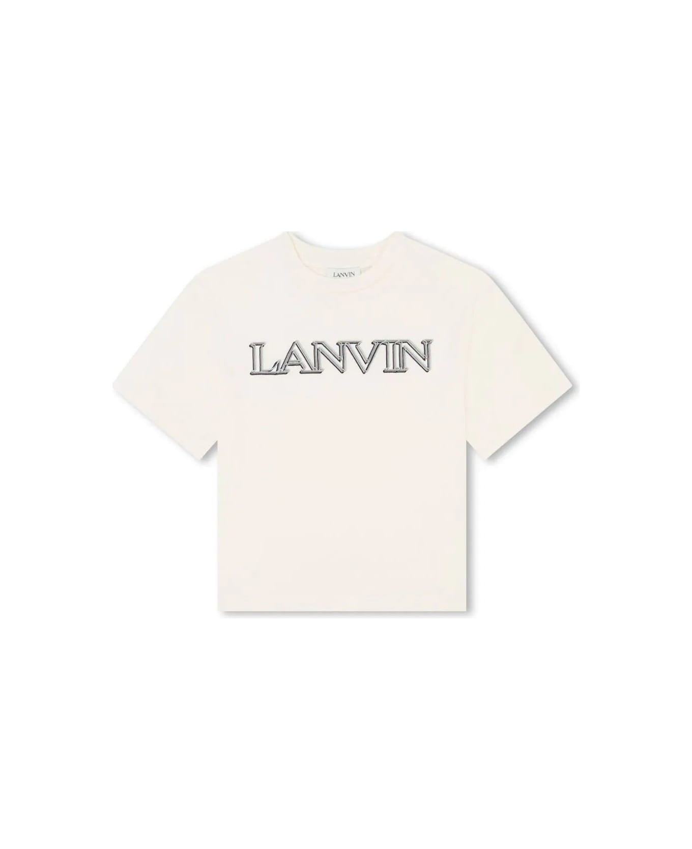 Lanvin Butter T-shirt With Logo - Giallo Tシャツ＆ポロシャツ