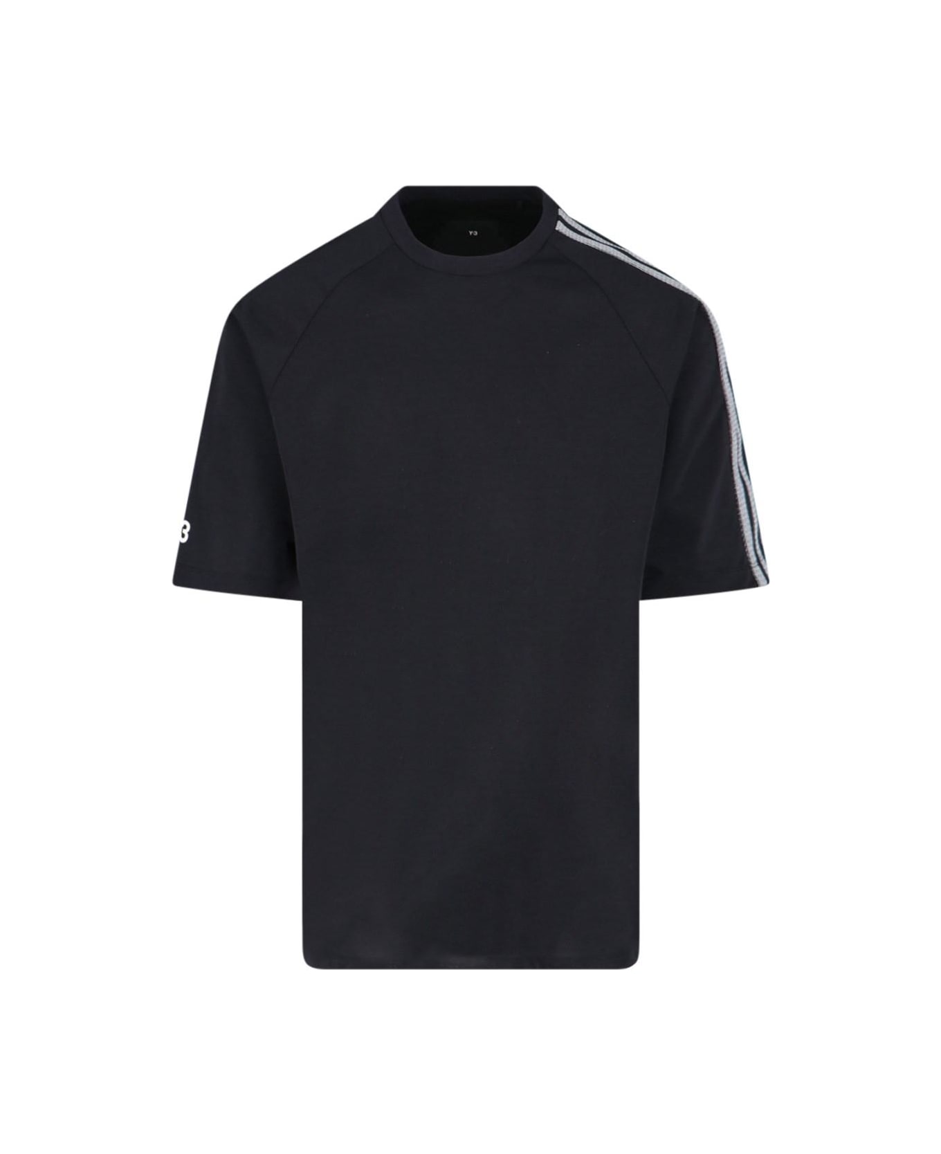 Y-3 '3 Stripes' T-shirt - Black シャツ