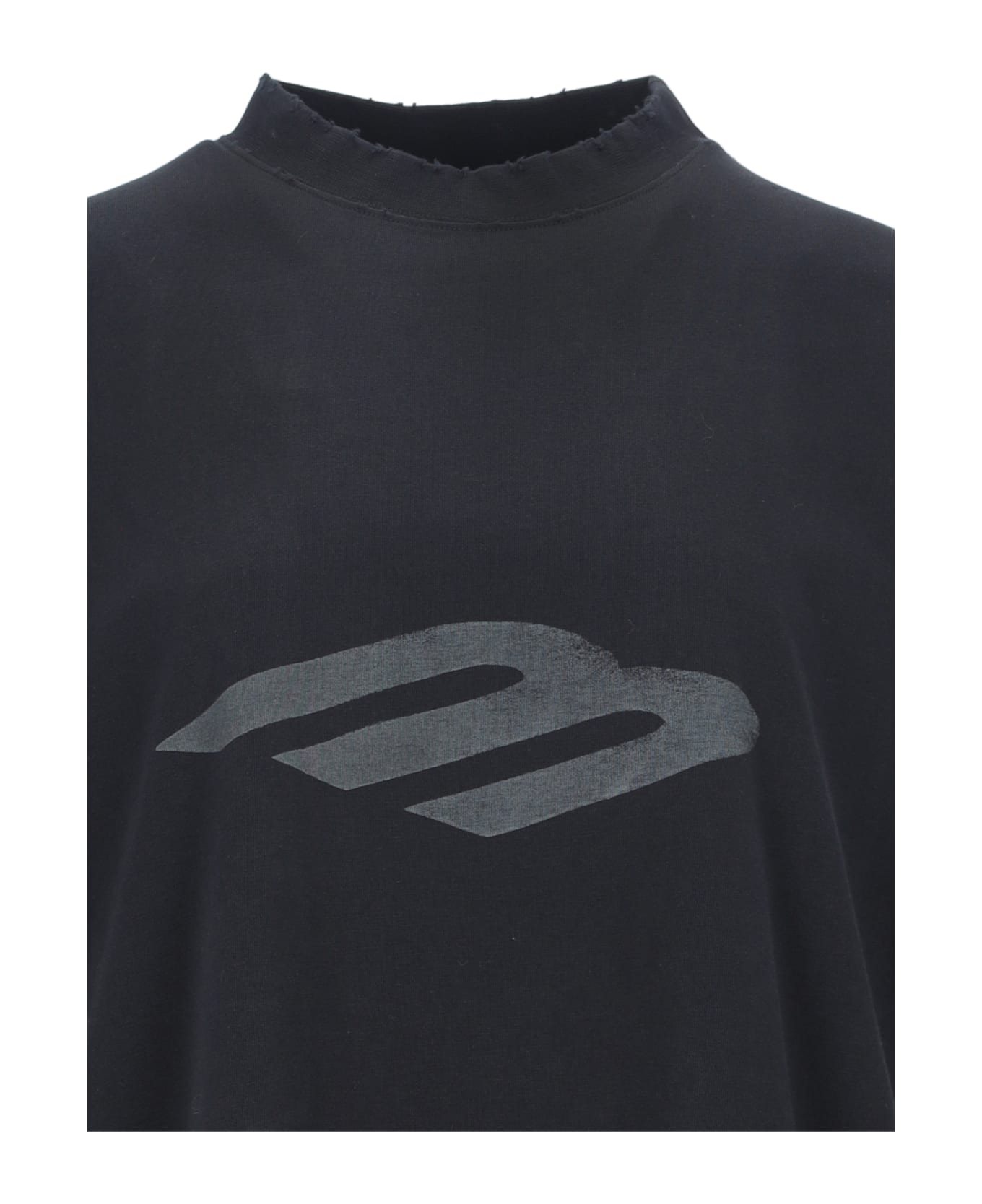 Balenciaga Logo T-shirt - Black  