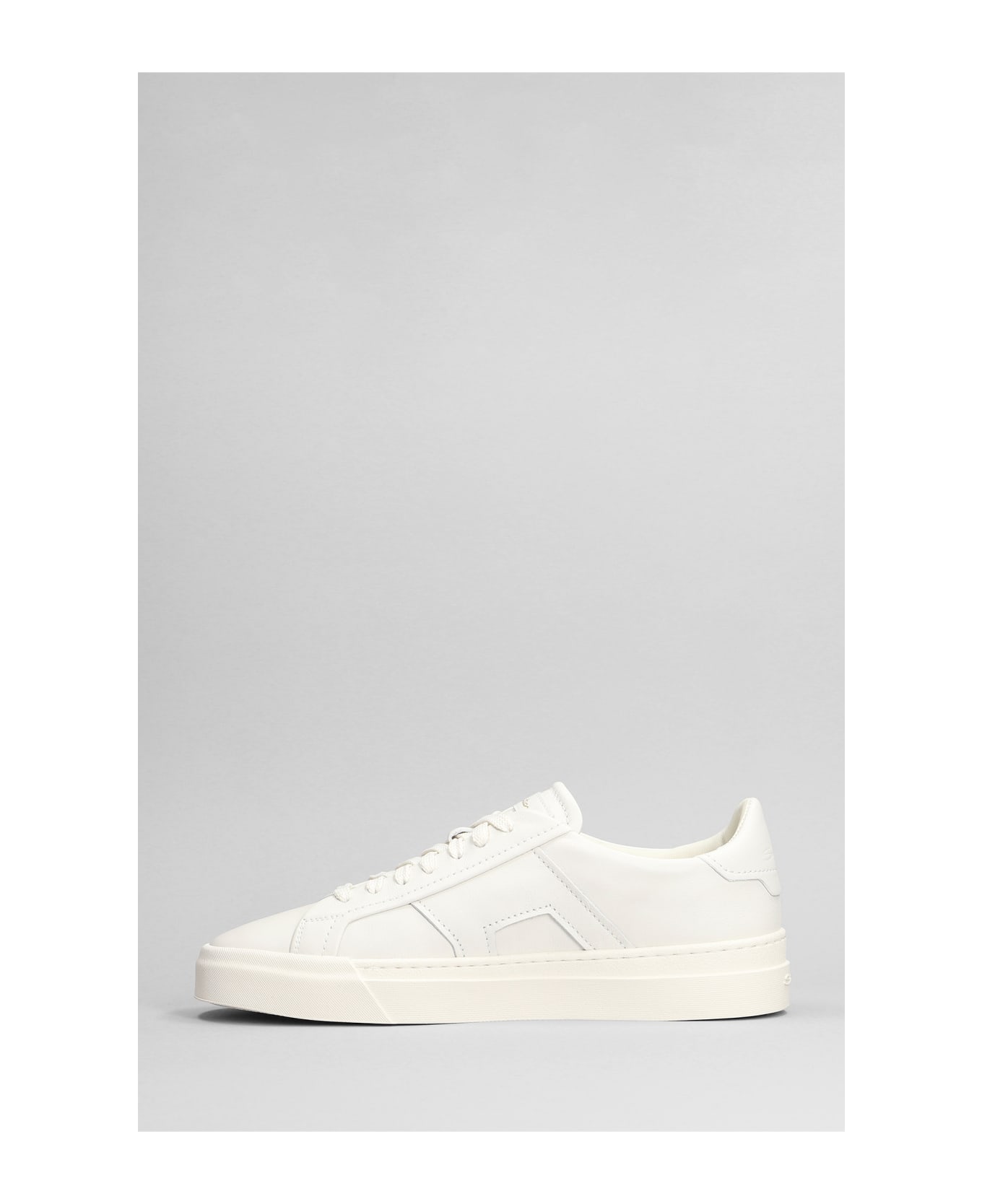 Santoni Dbs2 Sneakers In White Leather - white