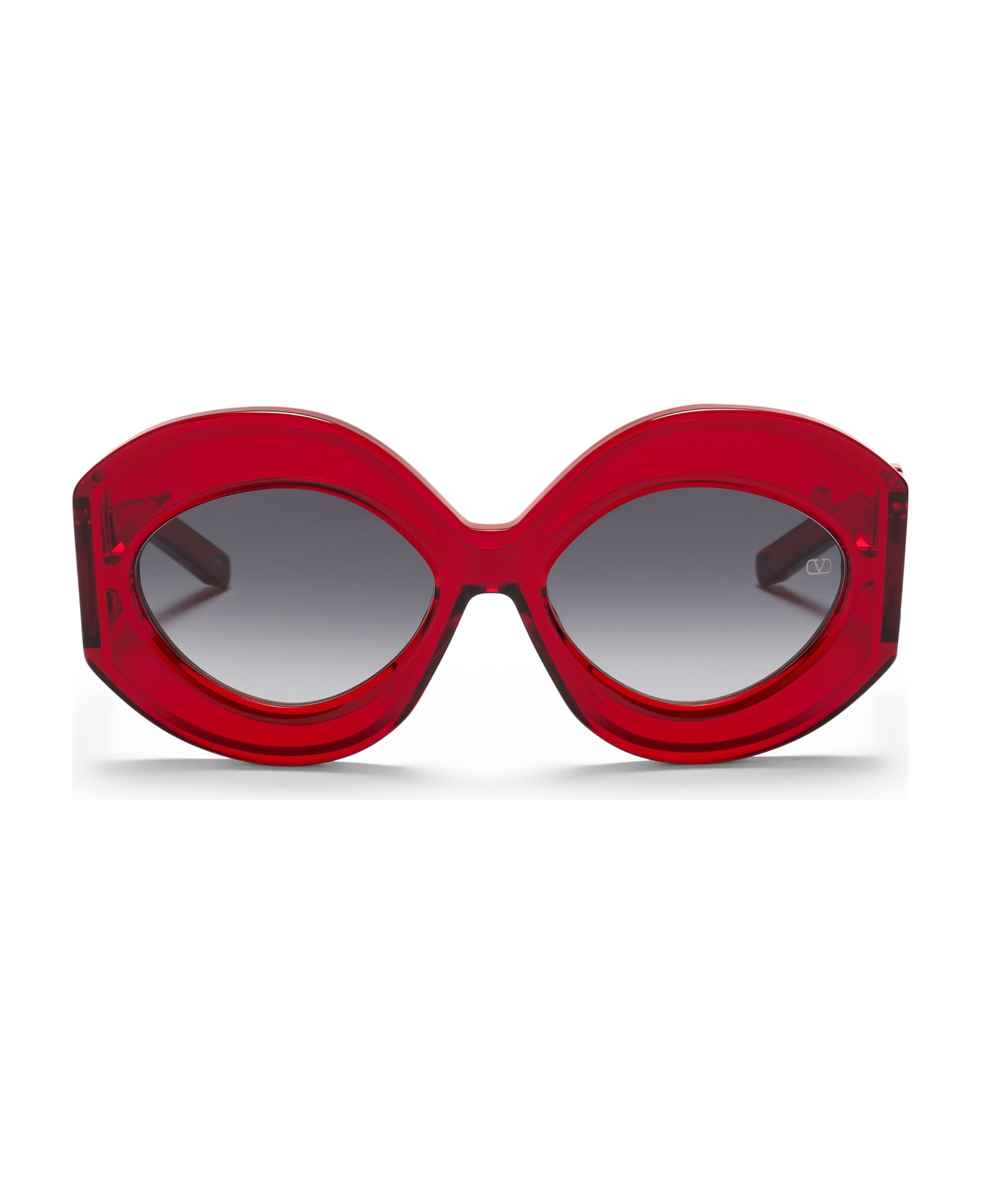 Valentino Eyewear V-soul Ii - Crystal Red / Gold Sunglasses - red