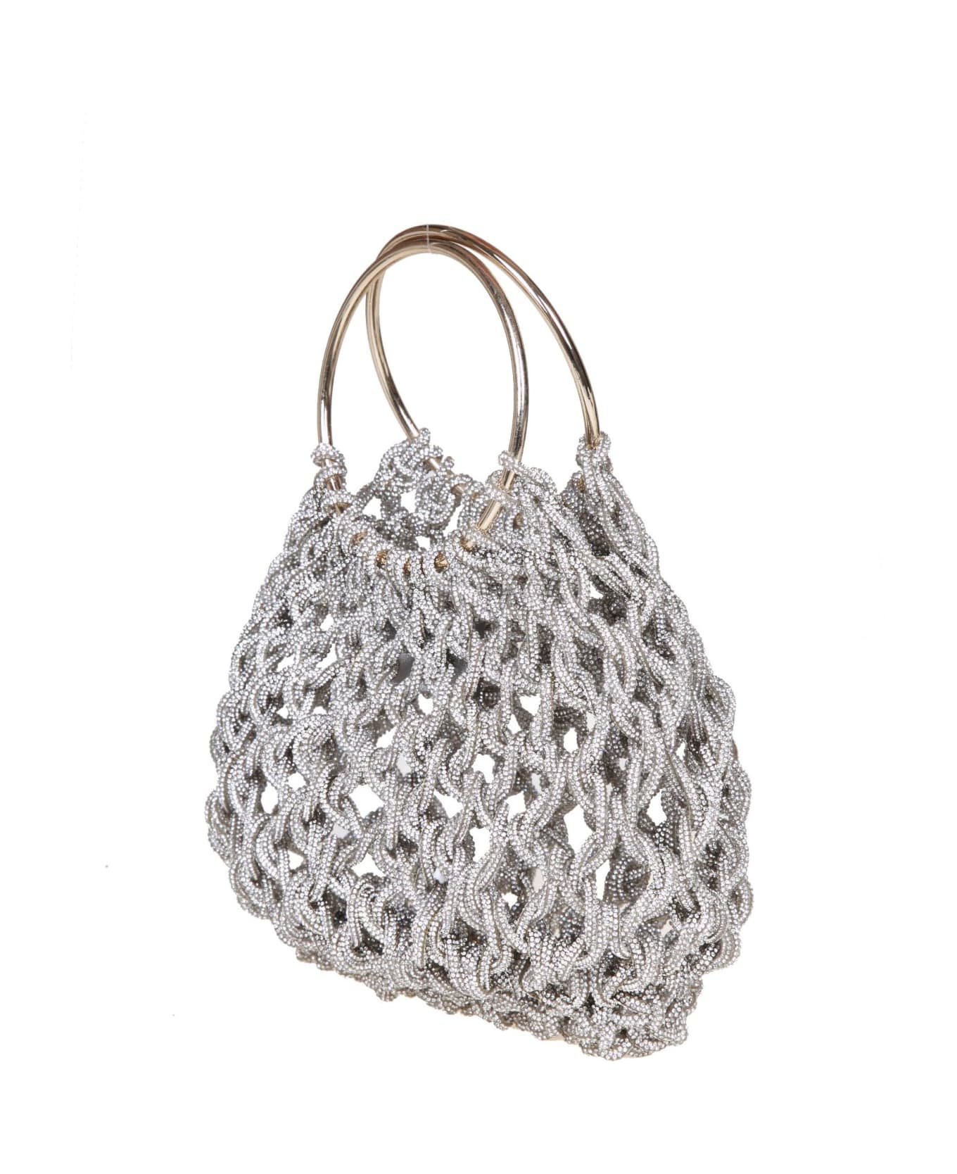 Hibourama Jewel Bag With Applied Crystals - CRYSTALS 