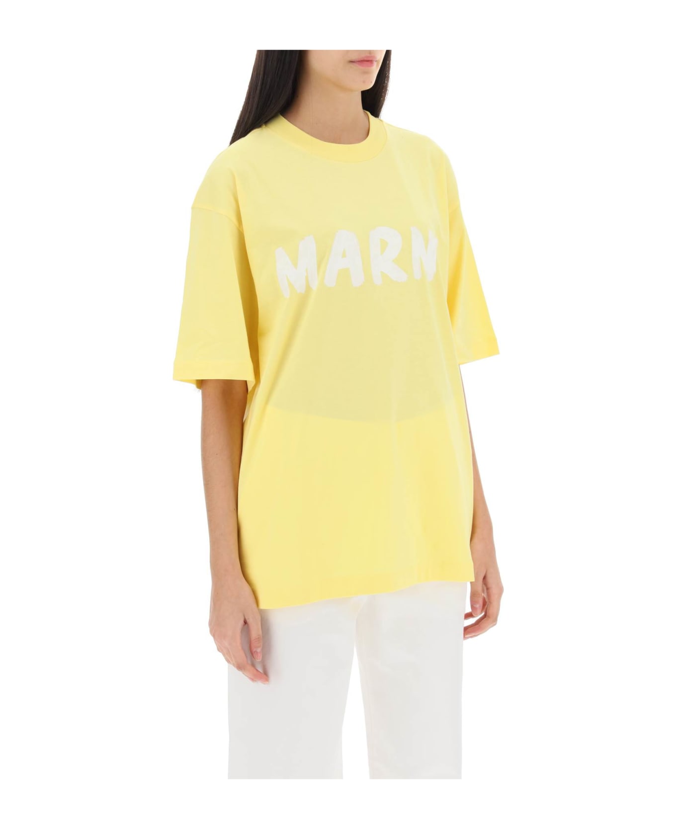 Marni Logo T-shirt - Yellow Tシャツ