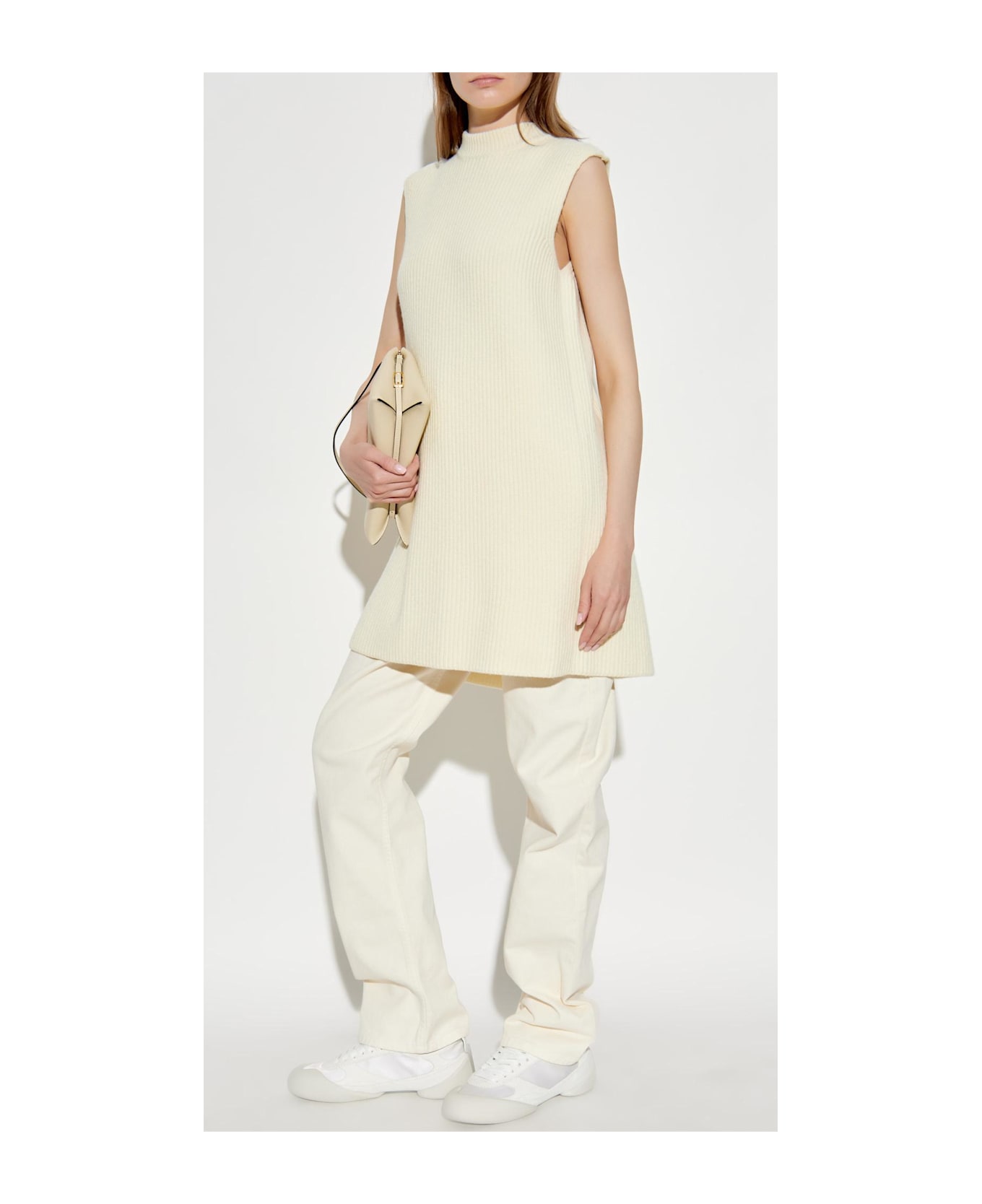 Jil Sander Wool Vest - EGGSHELL