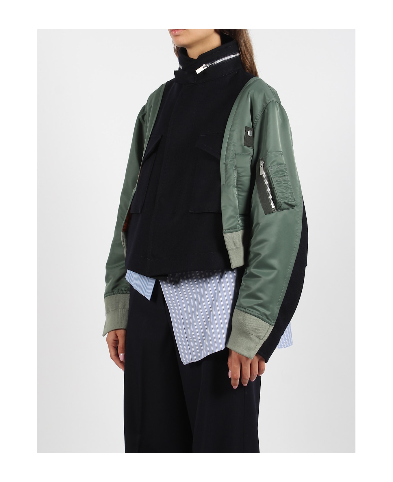 Sacai Boxy Jacket - Black