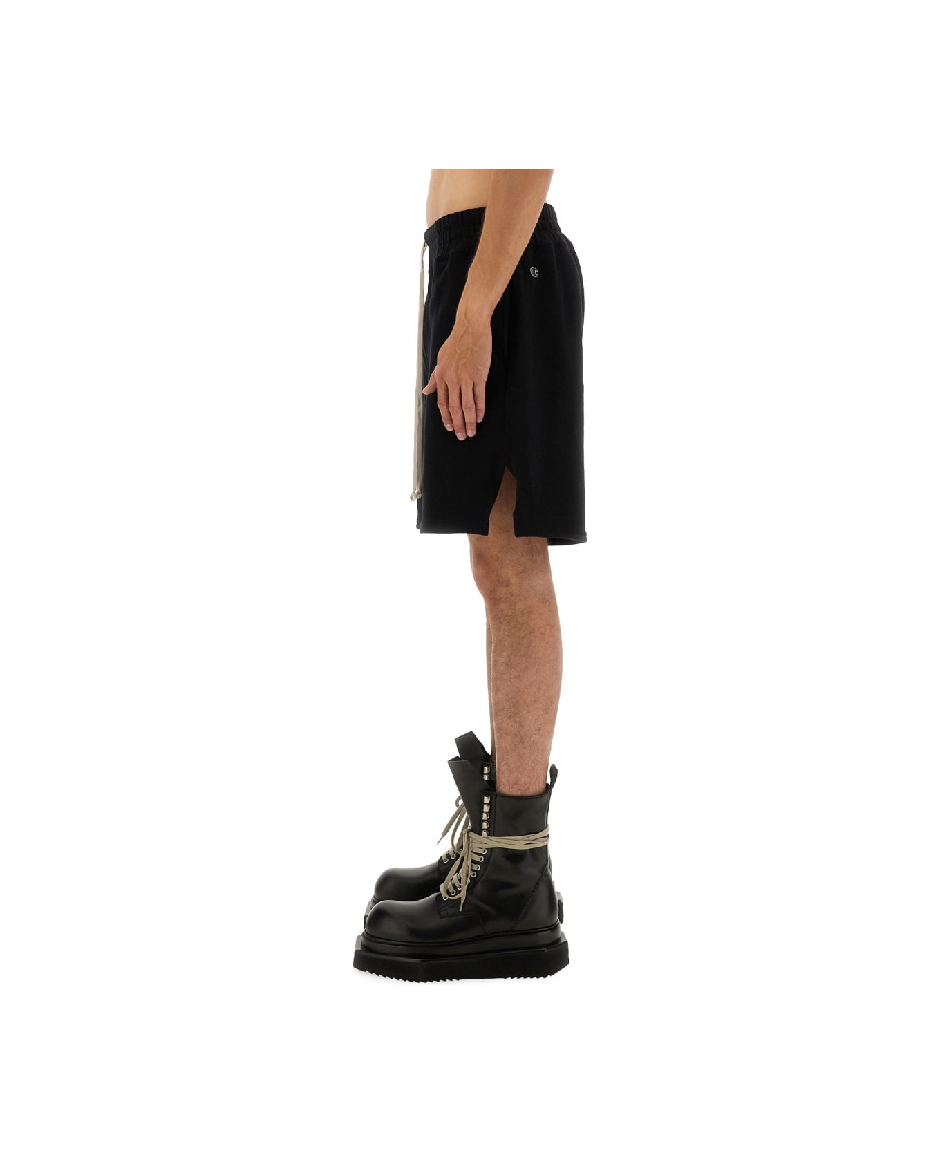 Rick Owens x Champion Cotton Shorts - BLACK