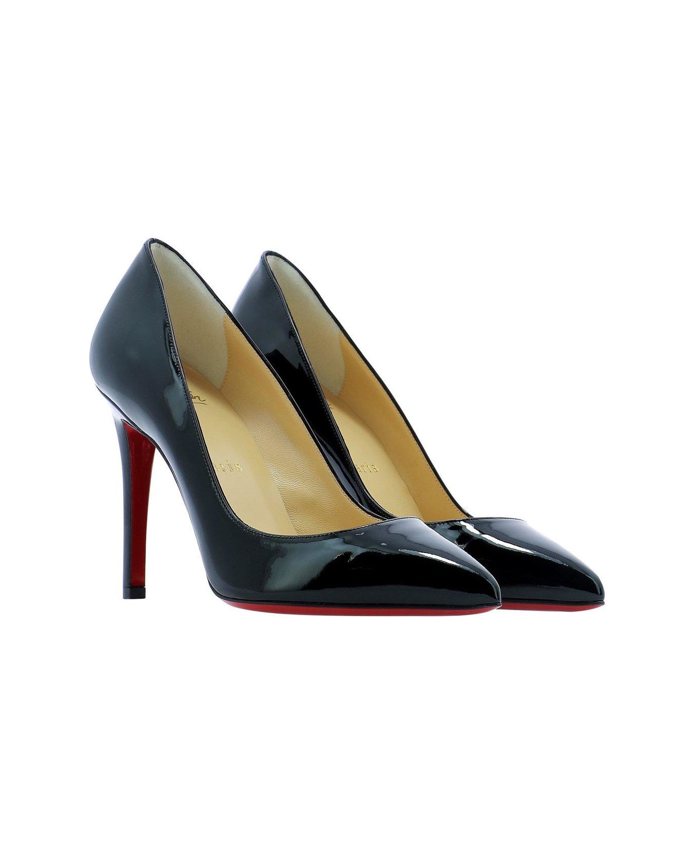Christian Louboutin Pigalle Pointed Toe Pumps - Black ハイヒール