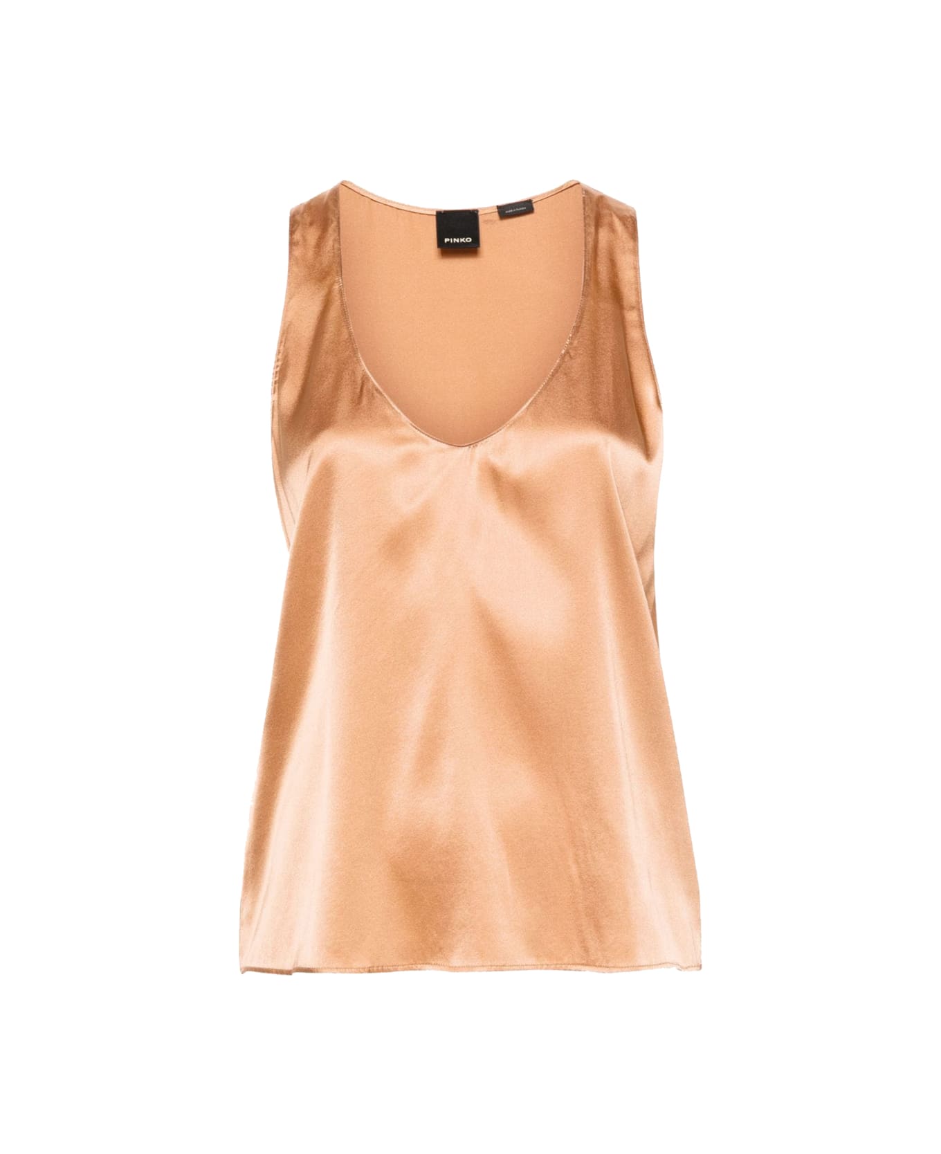 Pinko V-neck Tank Top - Marrone