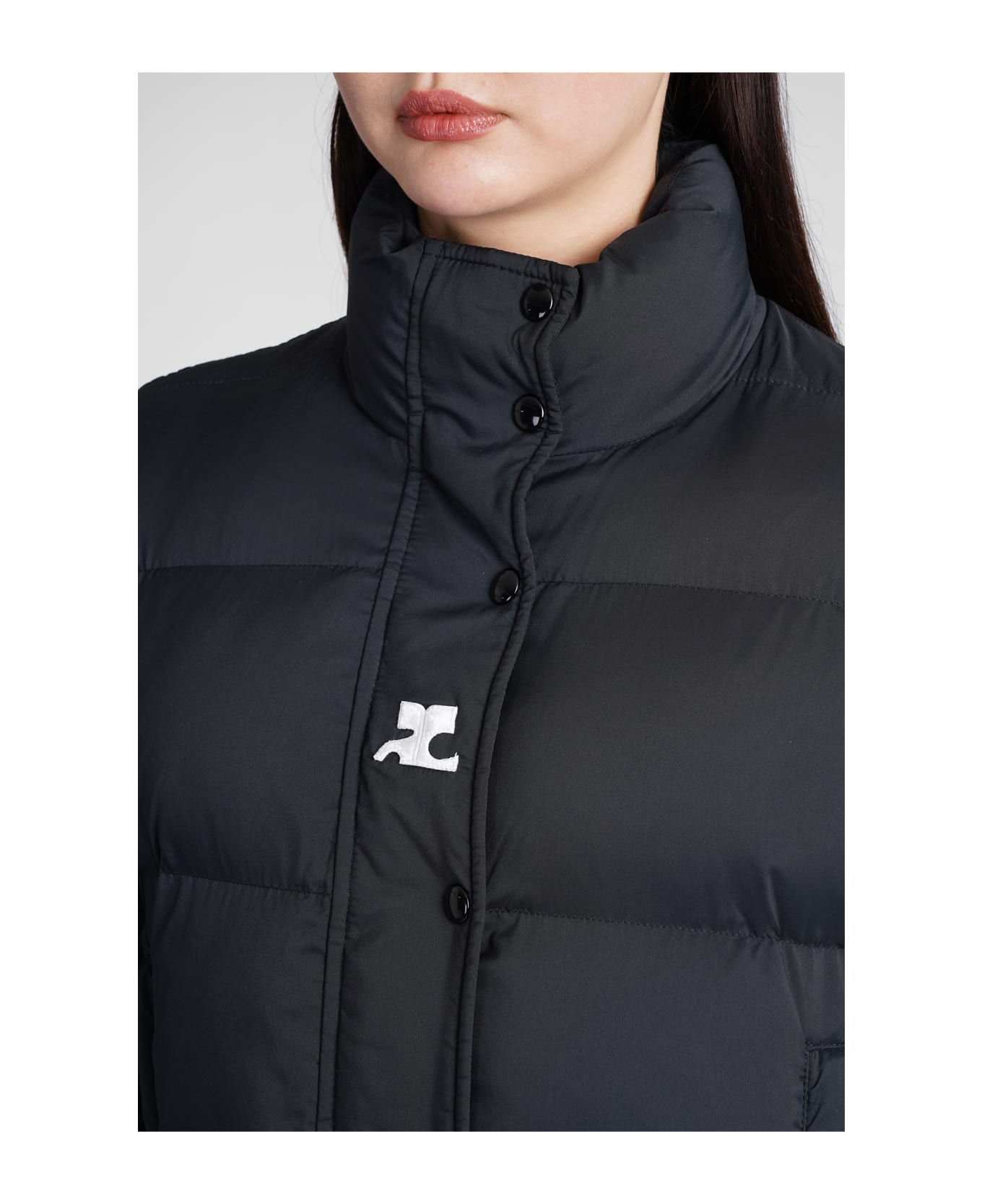 Courrèges Polyester Padded Jacket - Black