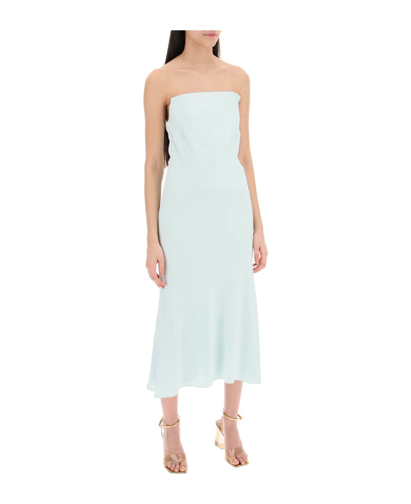 Roland Mouret Strapless Midi Dress Without - GREEN (Green)