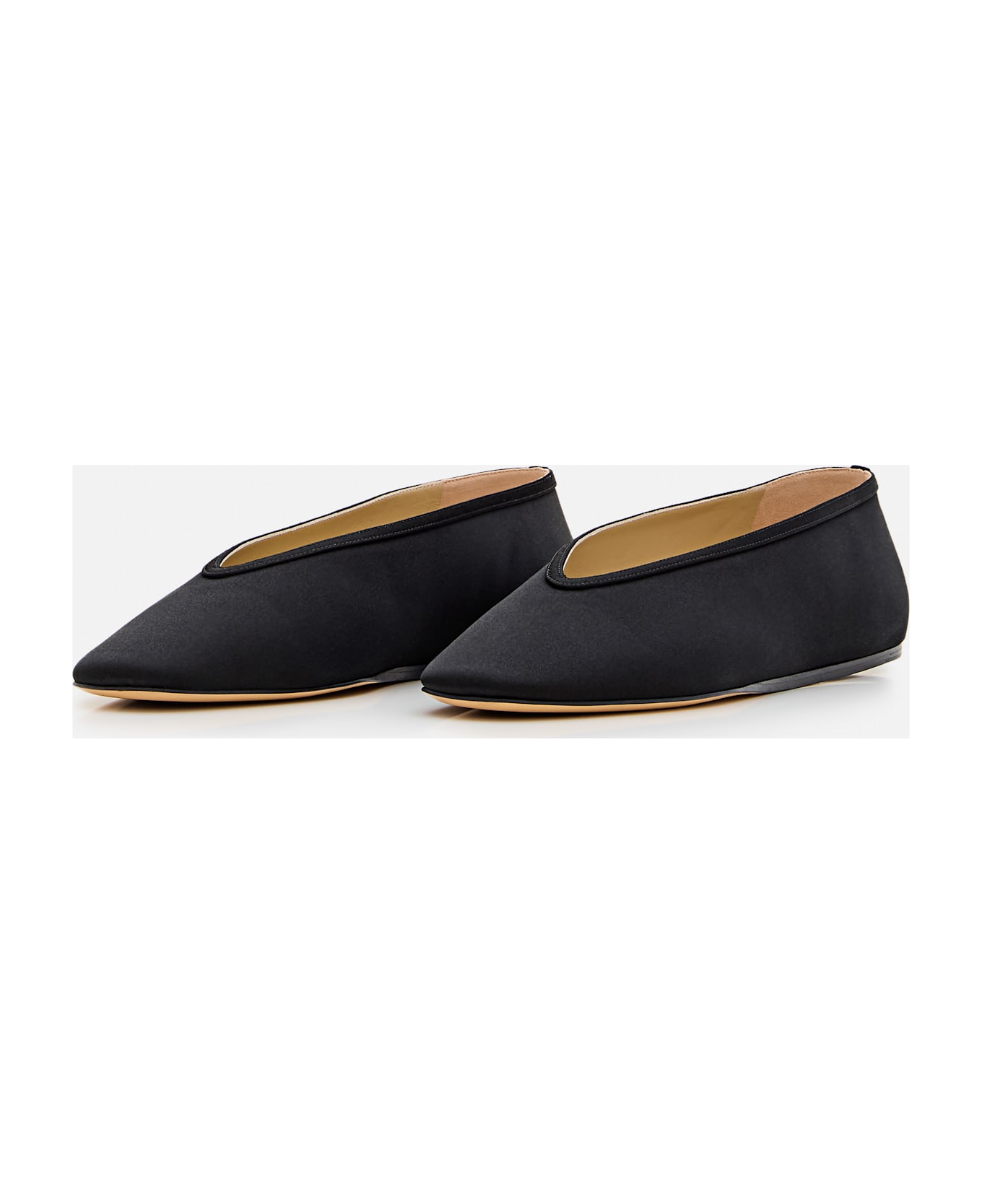 Le Monde Beryl Luna Slipper Satin - Black