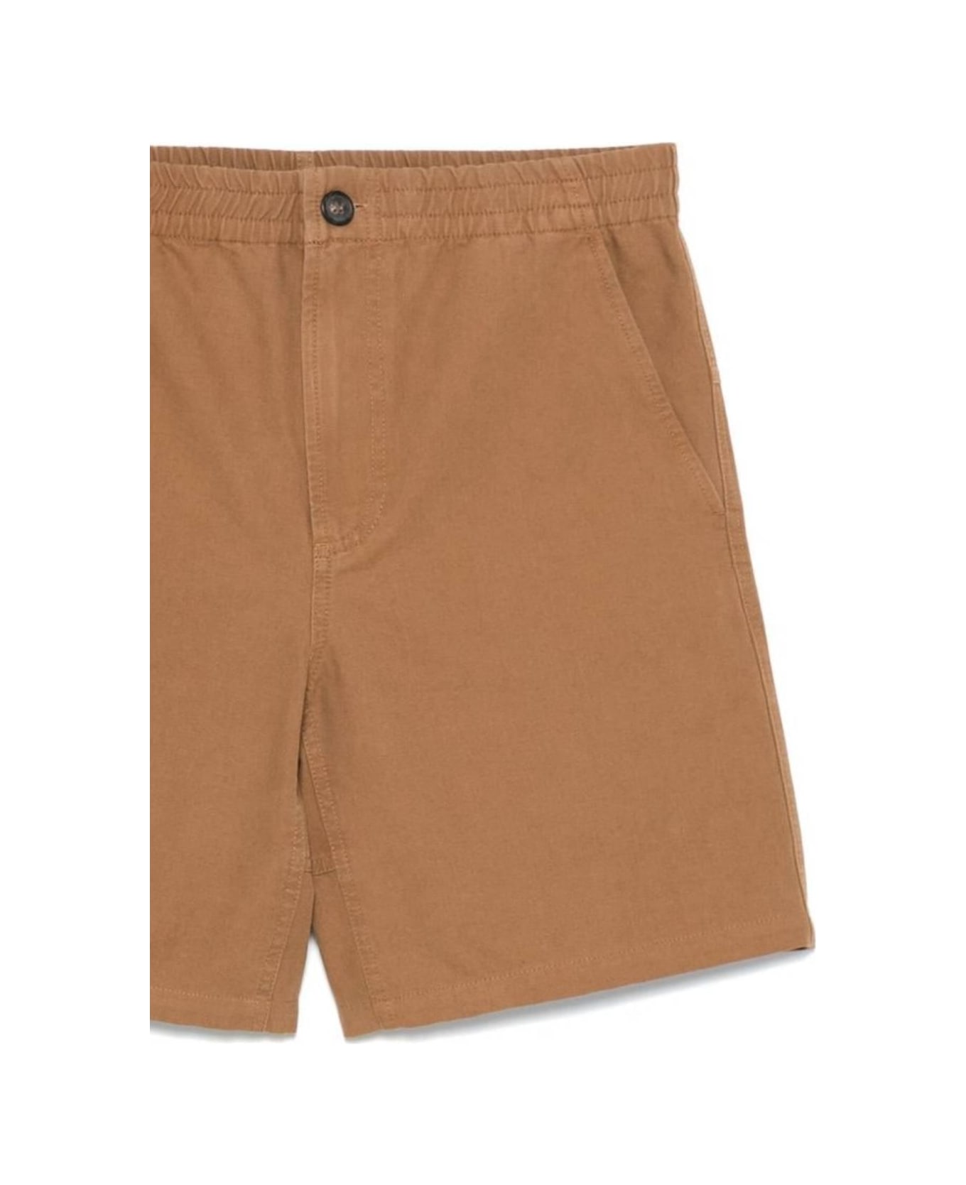 A.P.C. Elastic Waist Casual Shorts - Brown