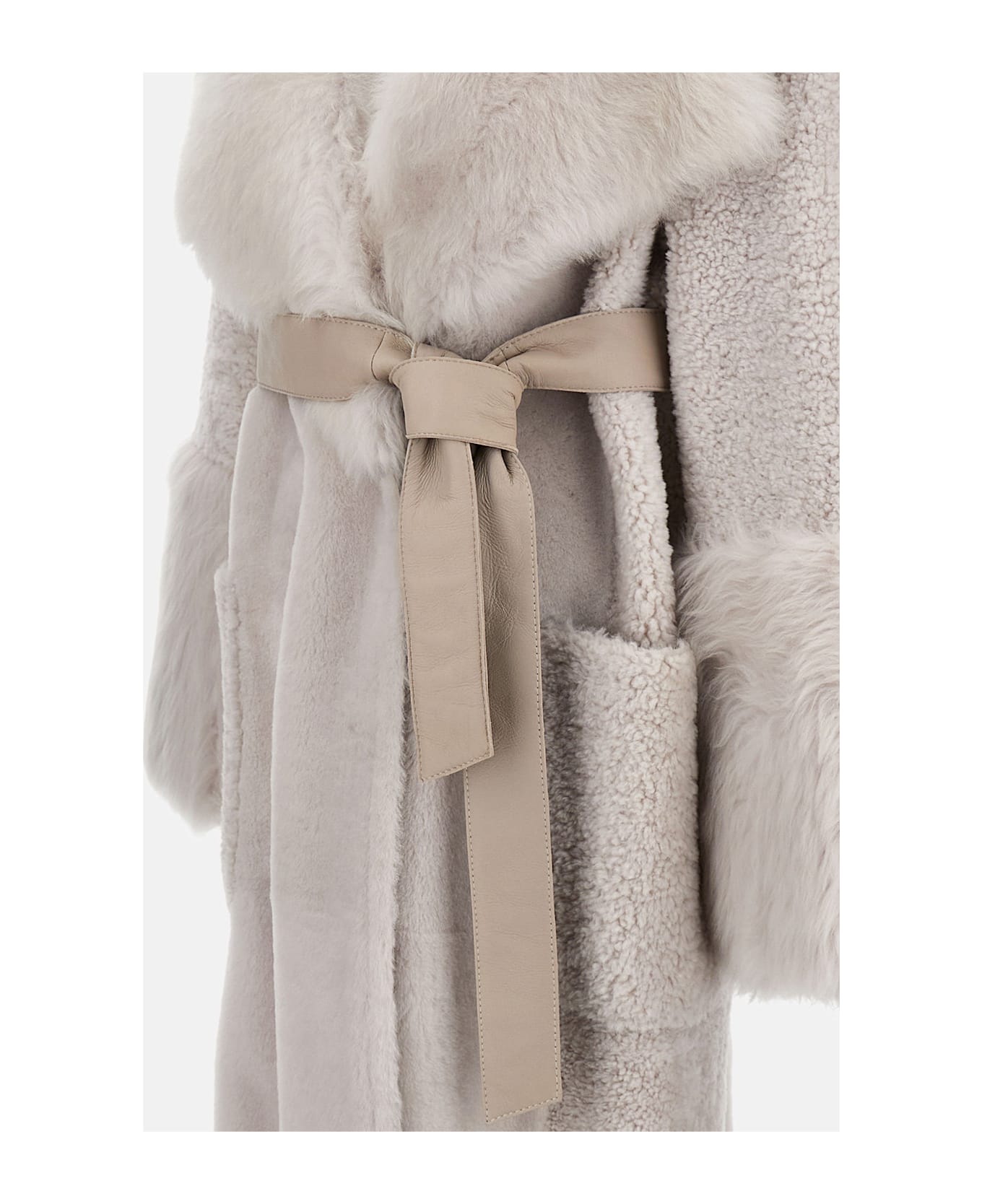 Desa 1972 Sheepskin Coat - White