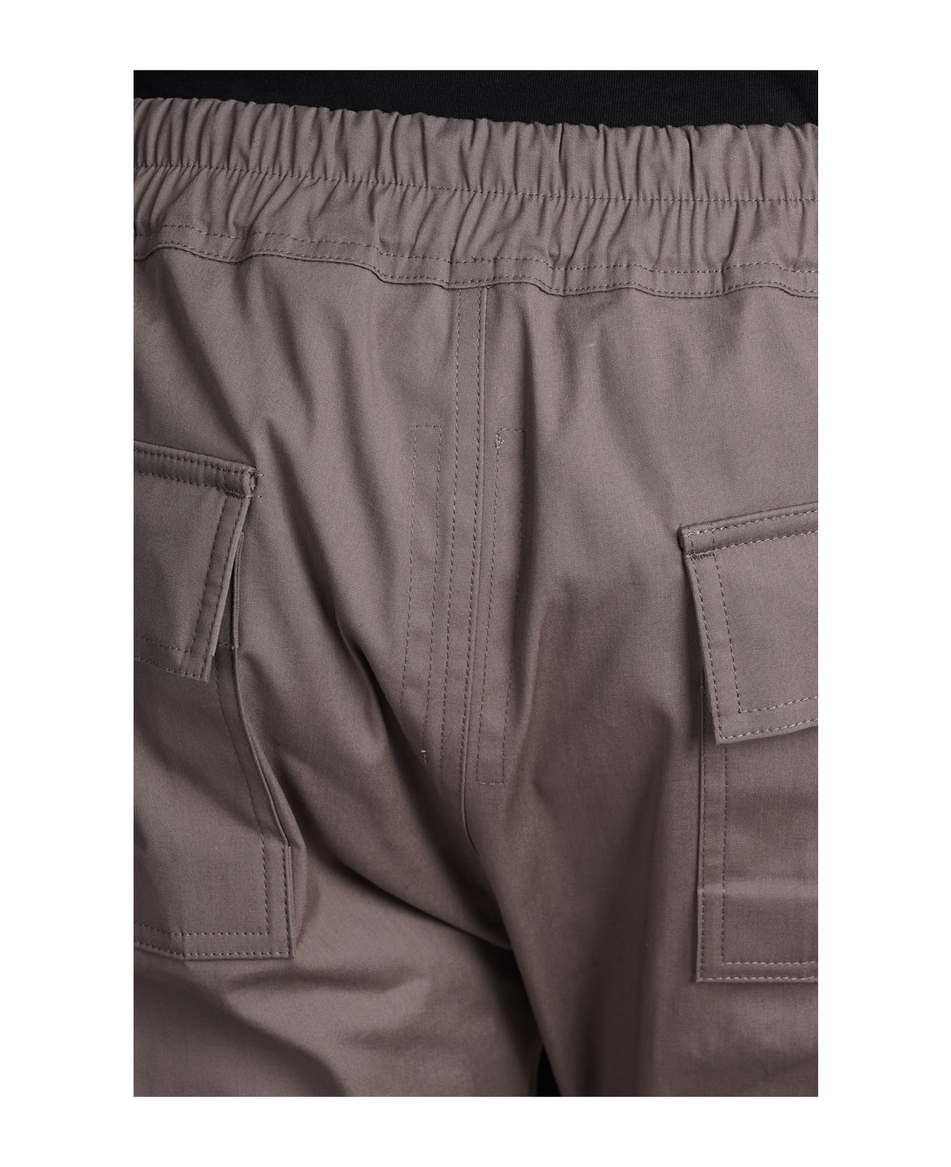 Rick Owens Mastodon Megacargo Pants In Grey Cotton - grey