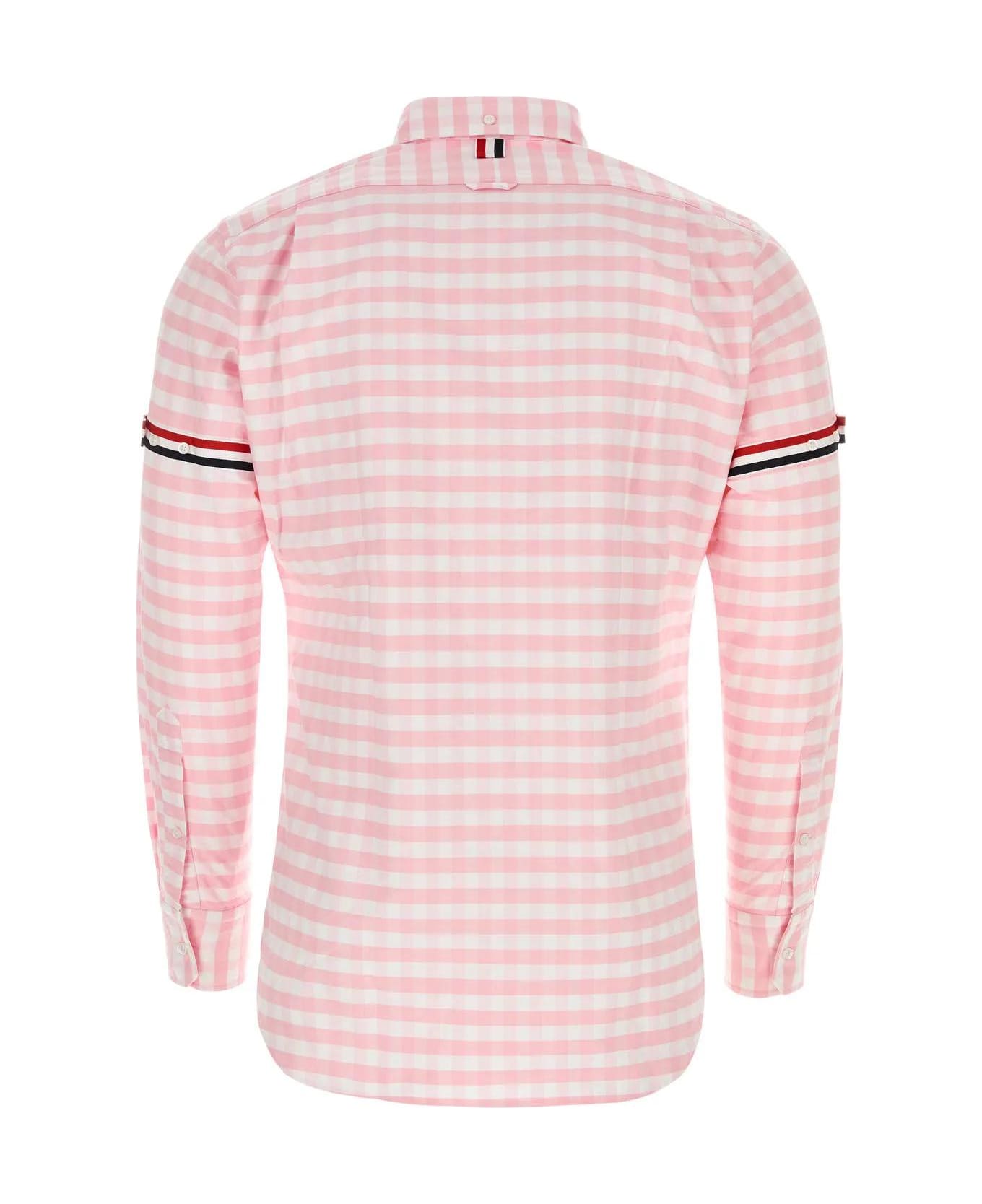 Thom Browne Embroidered Oxford Shirt - Pink