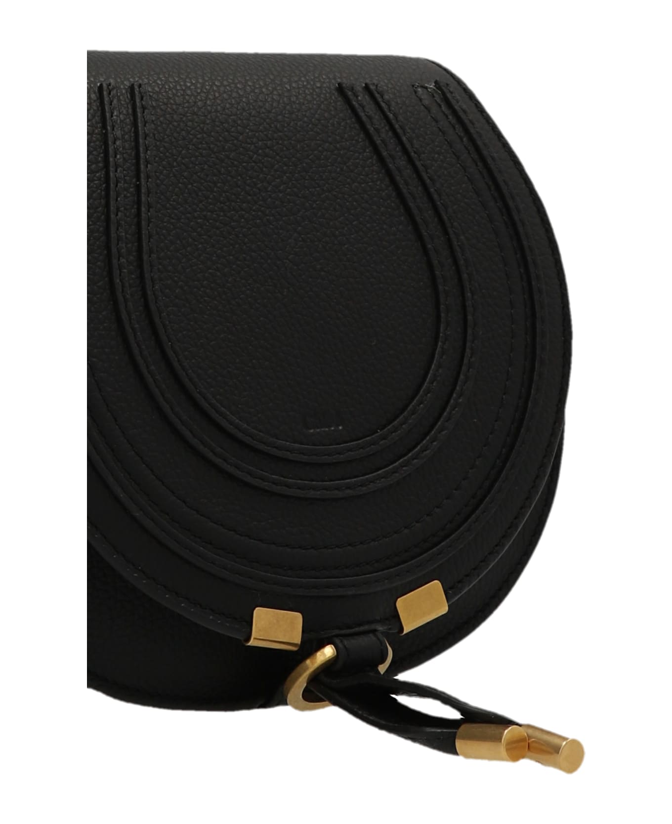 Chloé 'saddle Marcie' Small Crossbody Bag - Black