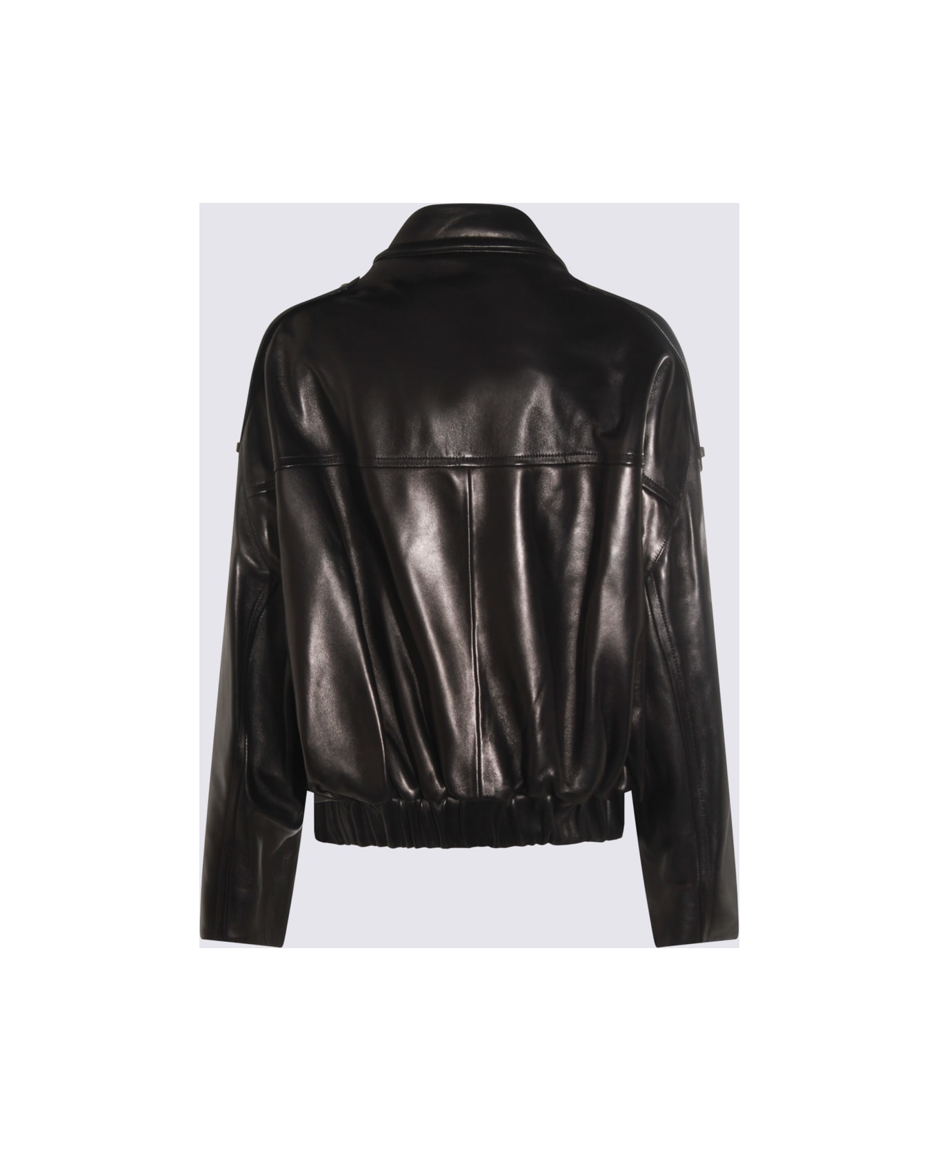 Khaite Black Leather Jacket - Black