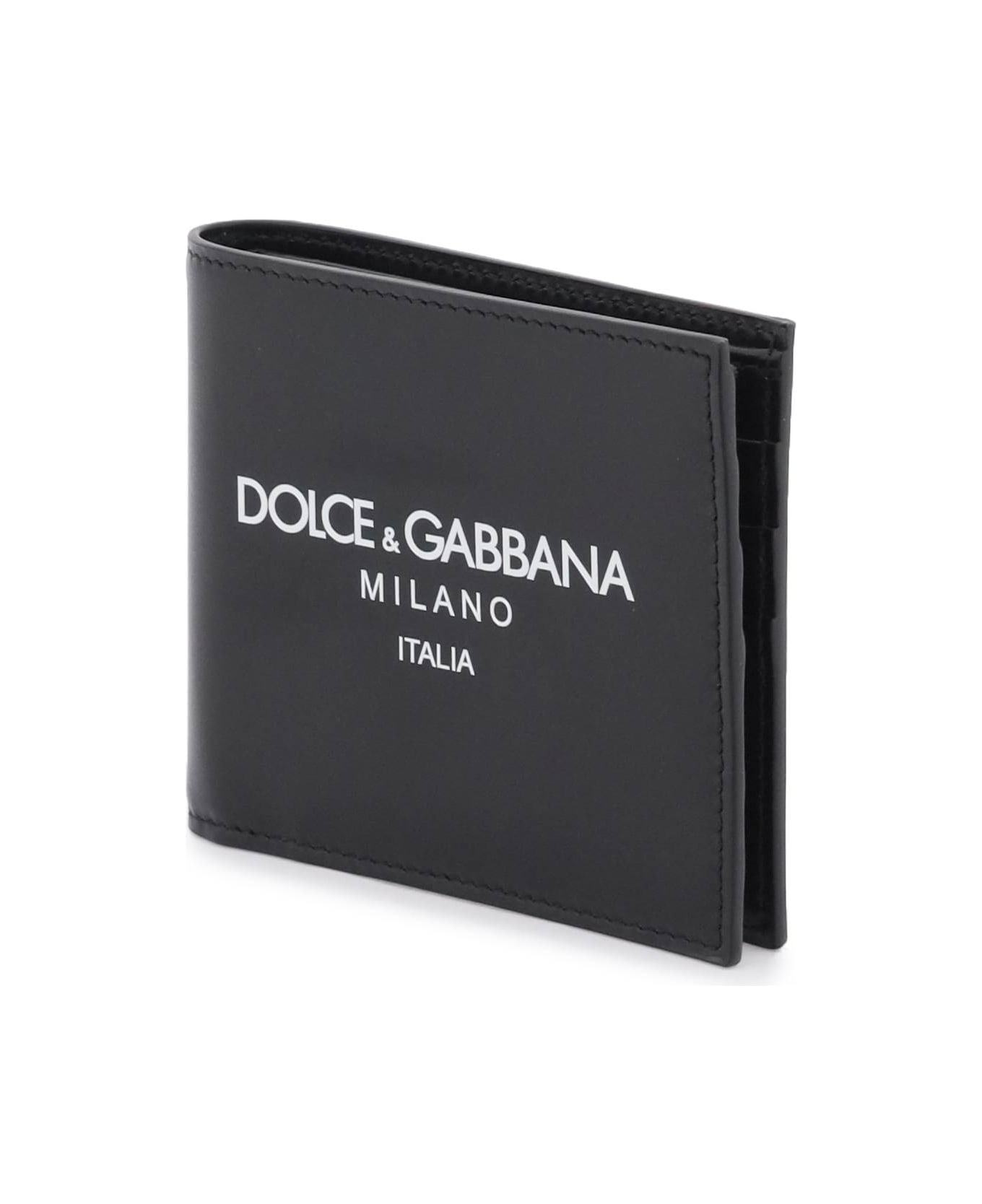 Dolce & Gabbana Logo Bifold Wallet - Black