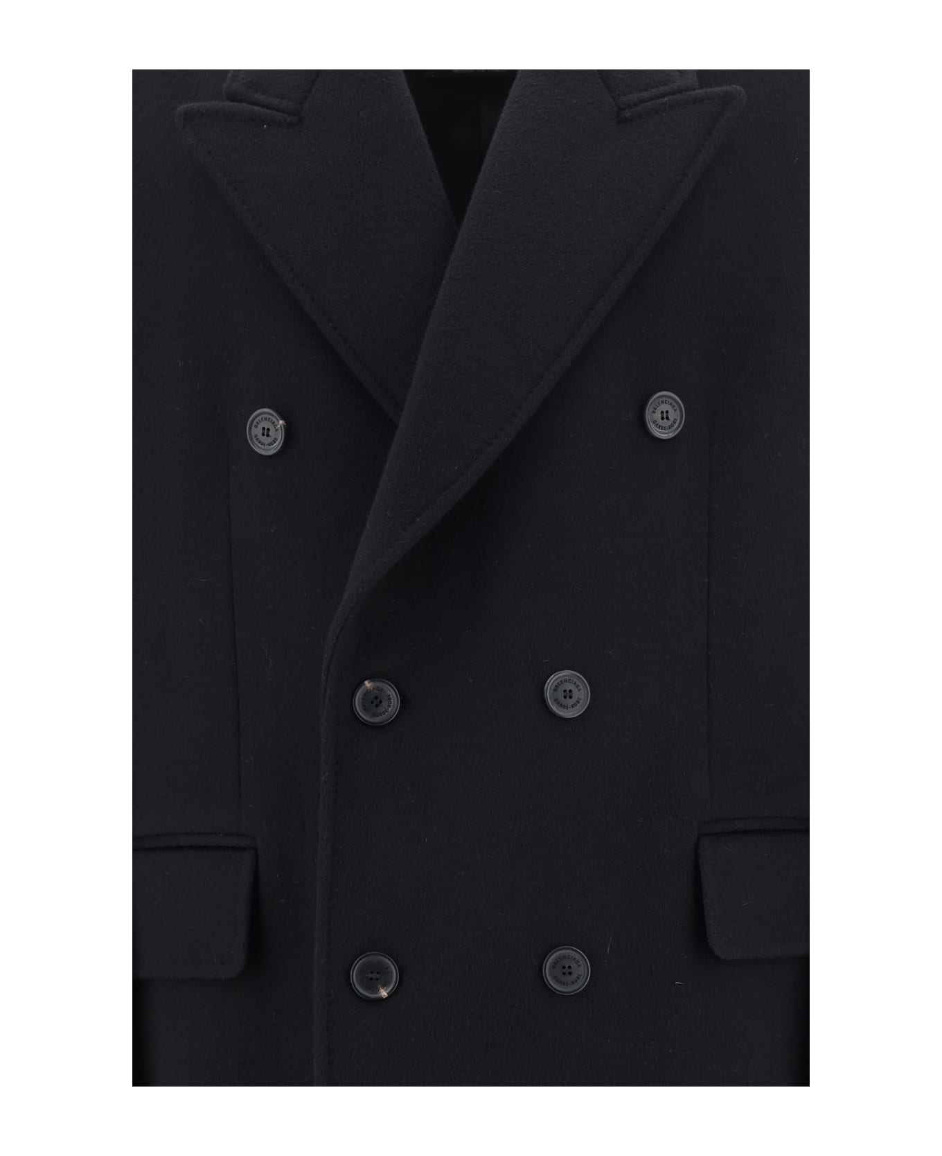 Balenciaga Oversize Coat - Black レインコート