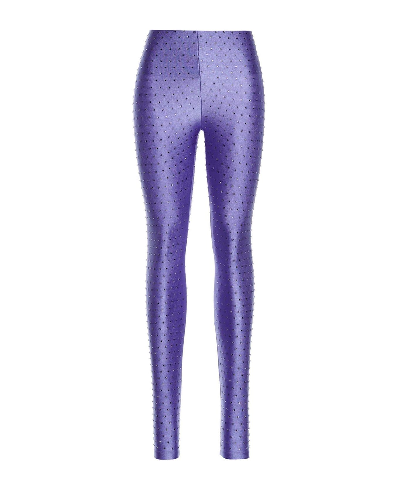 The Andamane 80
s Holly Embellished Stretched Leggings - Lilac