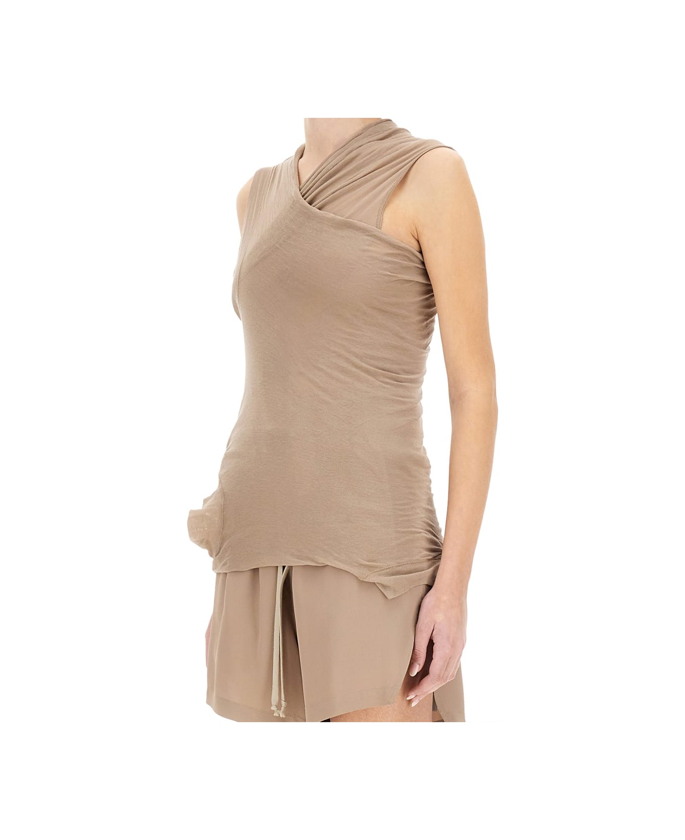 Rick Owens Top With Crossover - NUDE