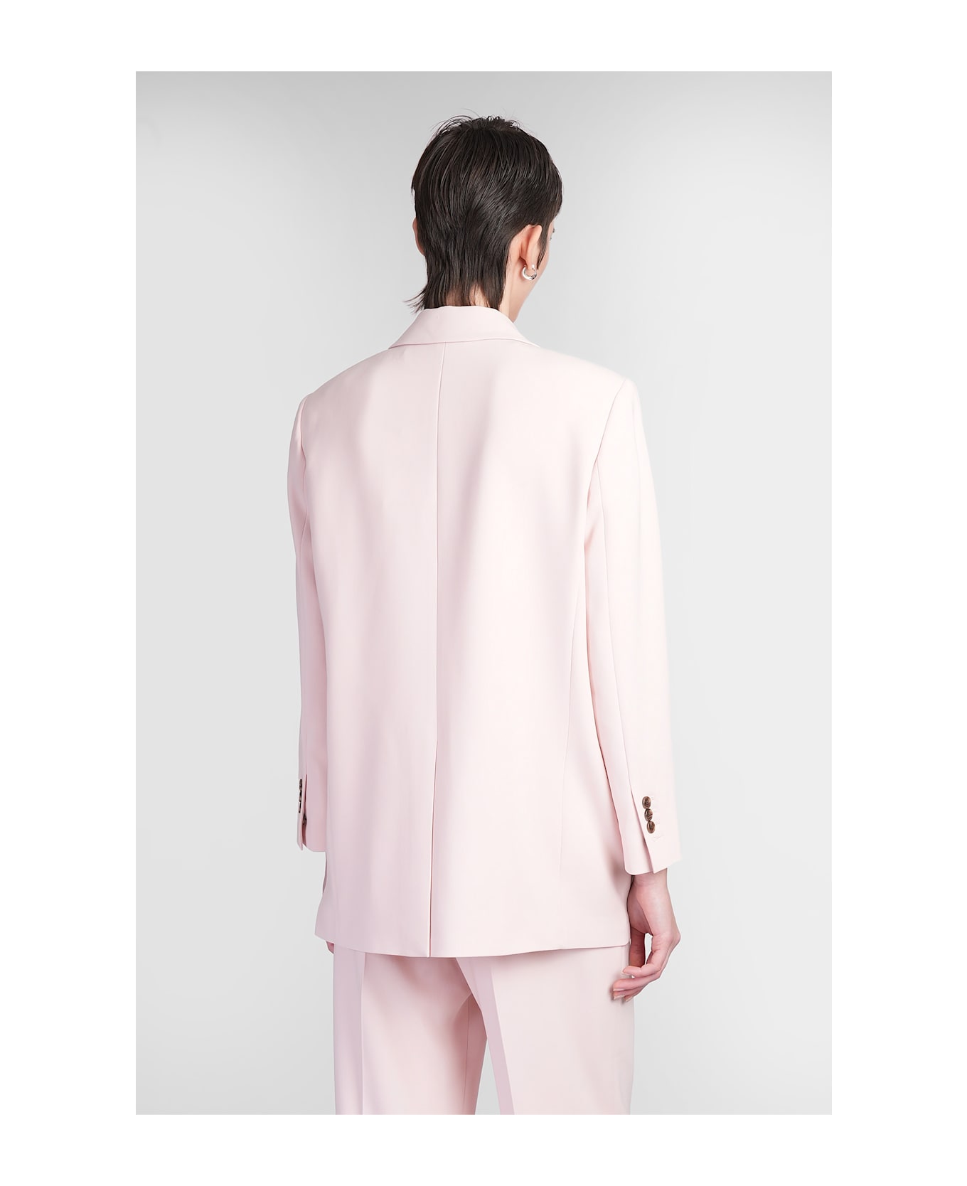 Theory Blazer In Rose-pink Triacetate - rose-pink