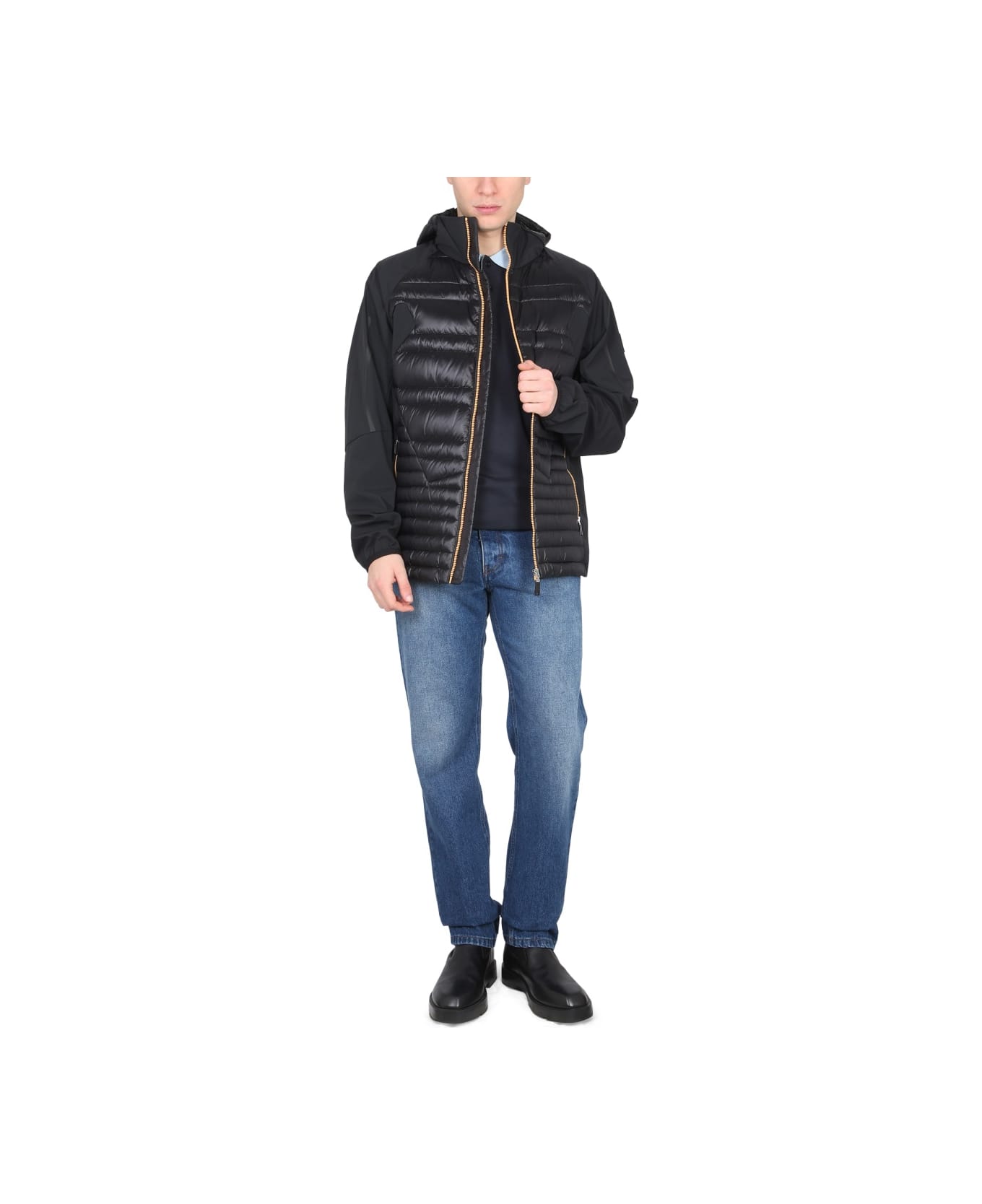 Hugo Boss Hooded Jacket - BLACK