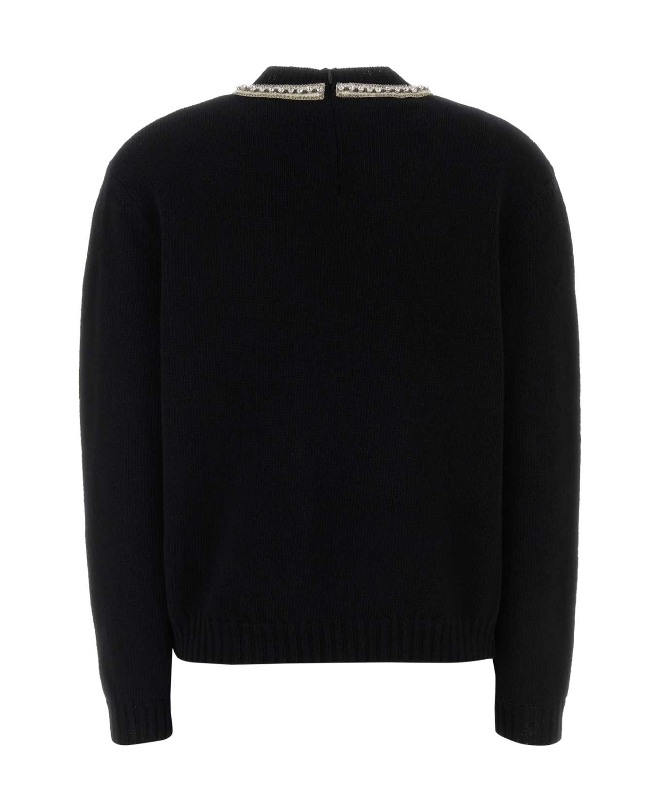 Valentino Garavani Black Wool Sweater - NERO