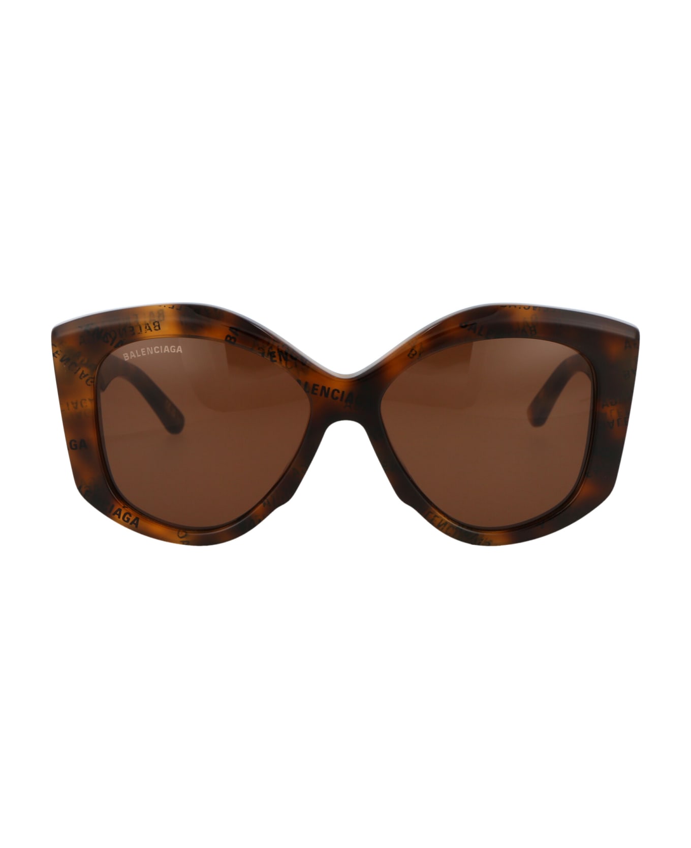 Balenciaga Eyewear Bb0126s Sunglasses - 005 Clyde Round Tortoiseshell-acetate Sunglasses Mens Beige