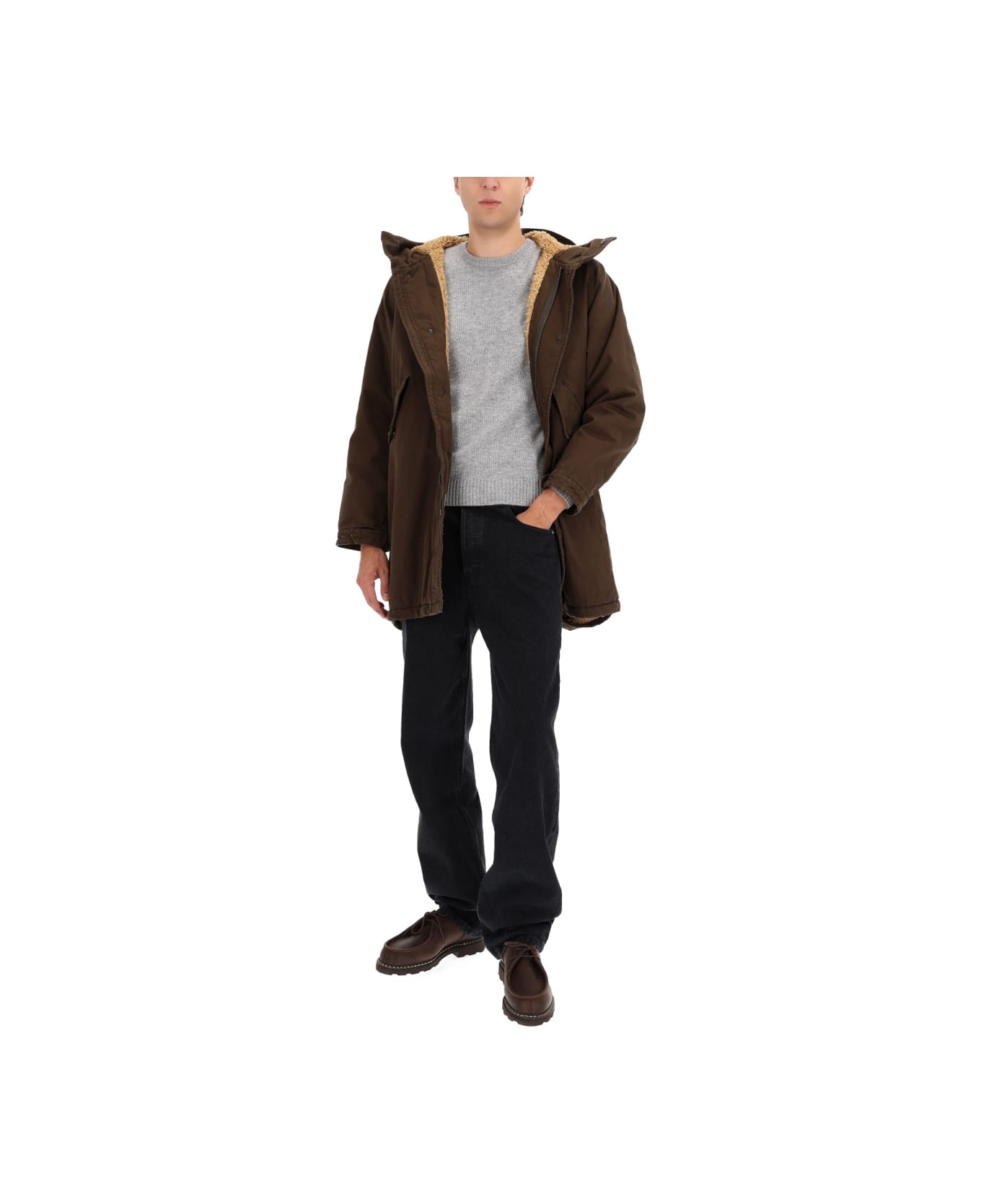 Aspesi Hooded Parka - MILITARY GREEN