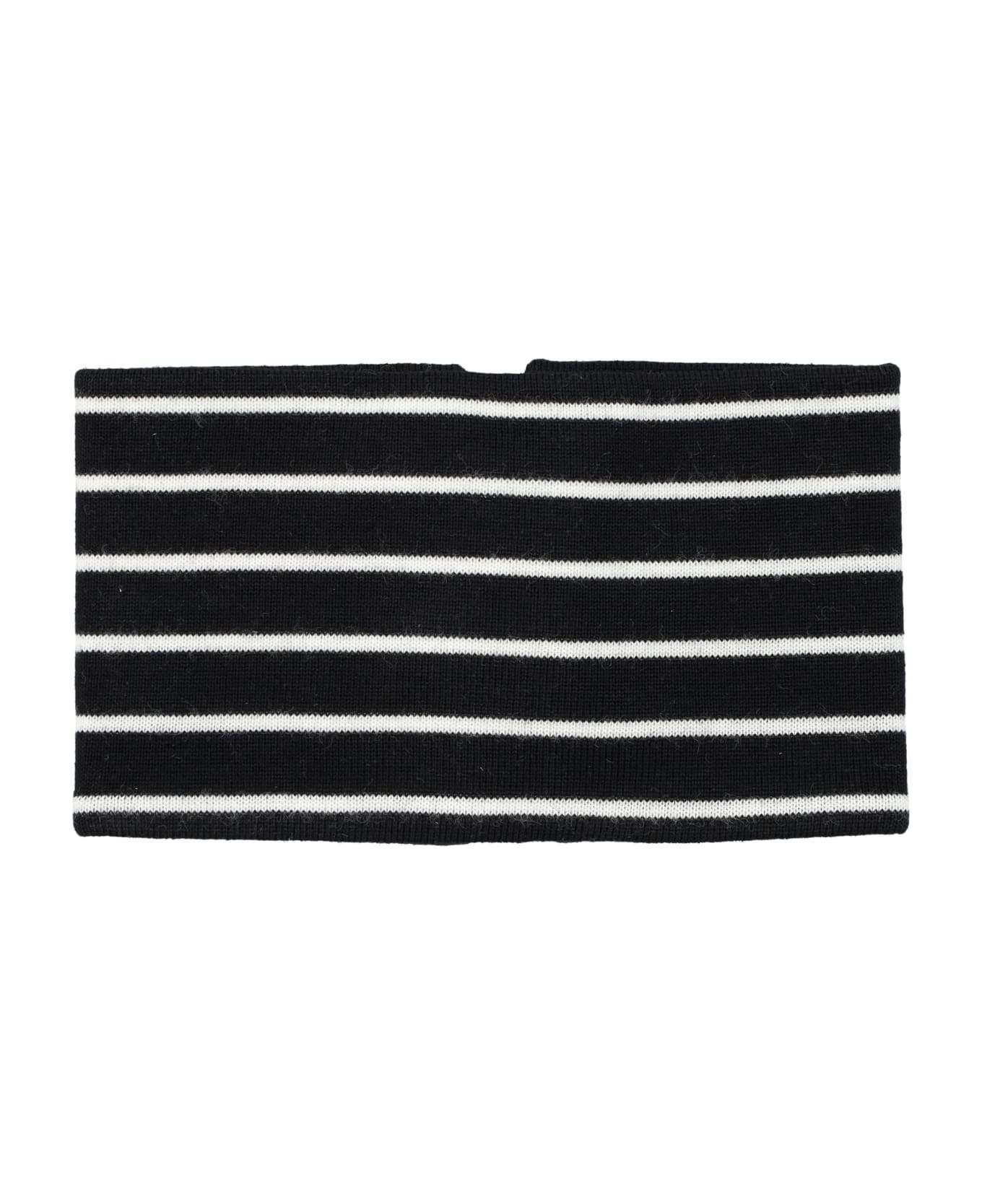 J.W. Anderson Striped Anchor Neckband - BLACK スカーフ