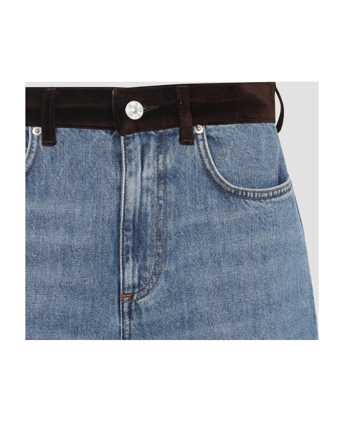 Marni Washed Bull Denim 5-pocket Jeans - Deep Blue