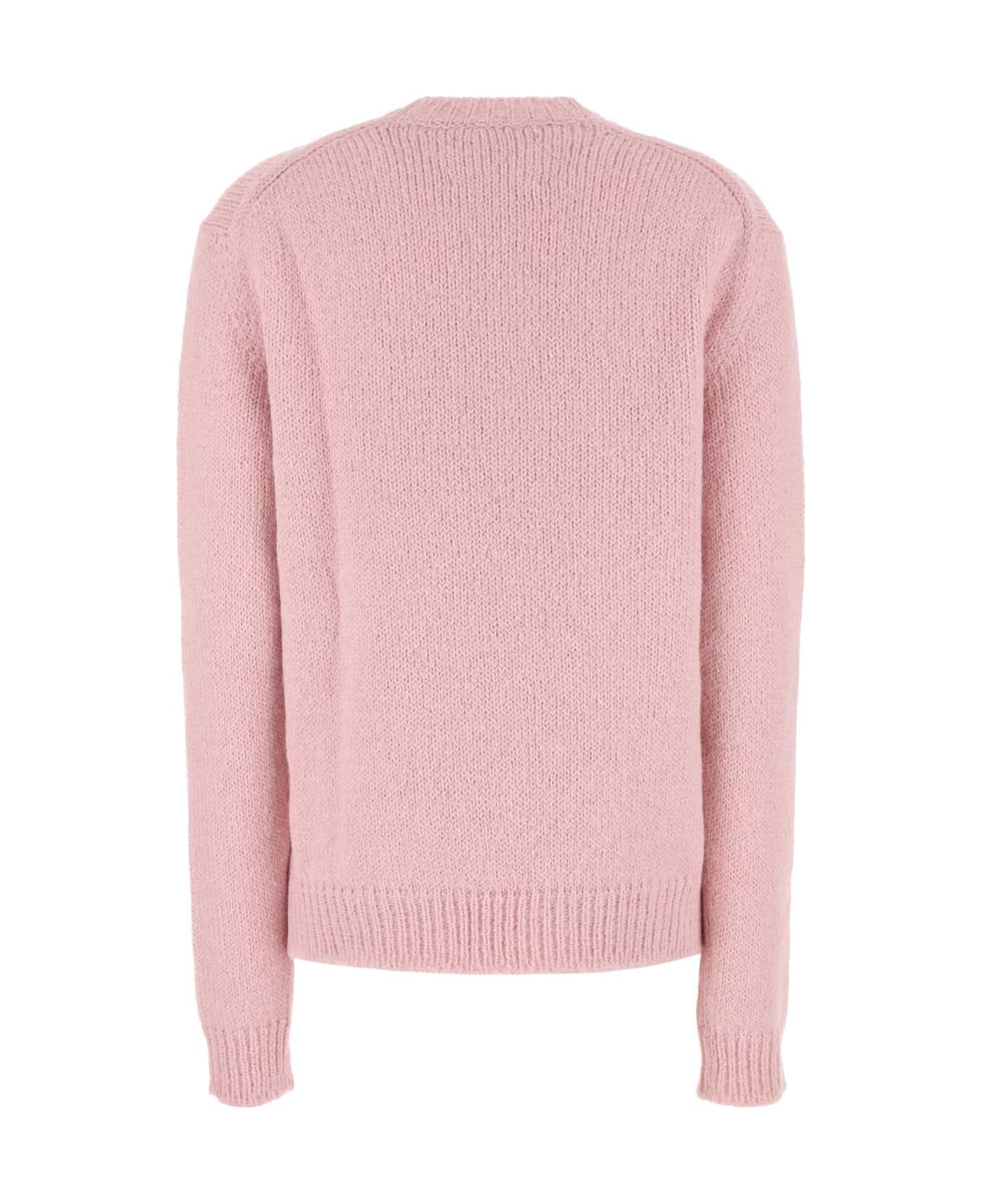 Jil Sander Pink Alpaca Blend Oversize Sweater - NEON ROSE