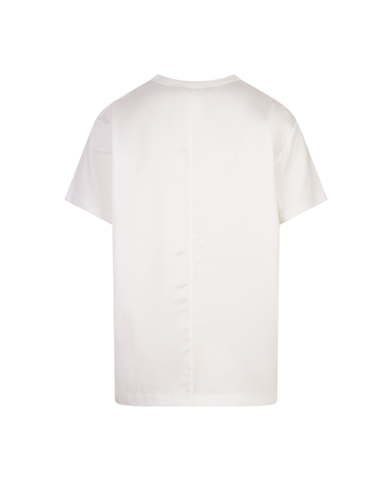 Fabiana Filippi White Cotton And Viscose T-shirt - White