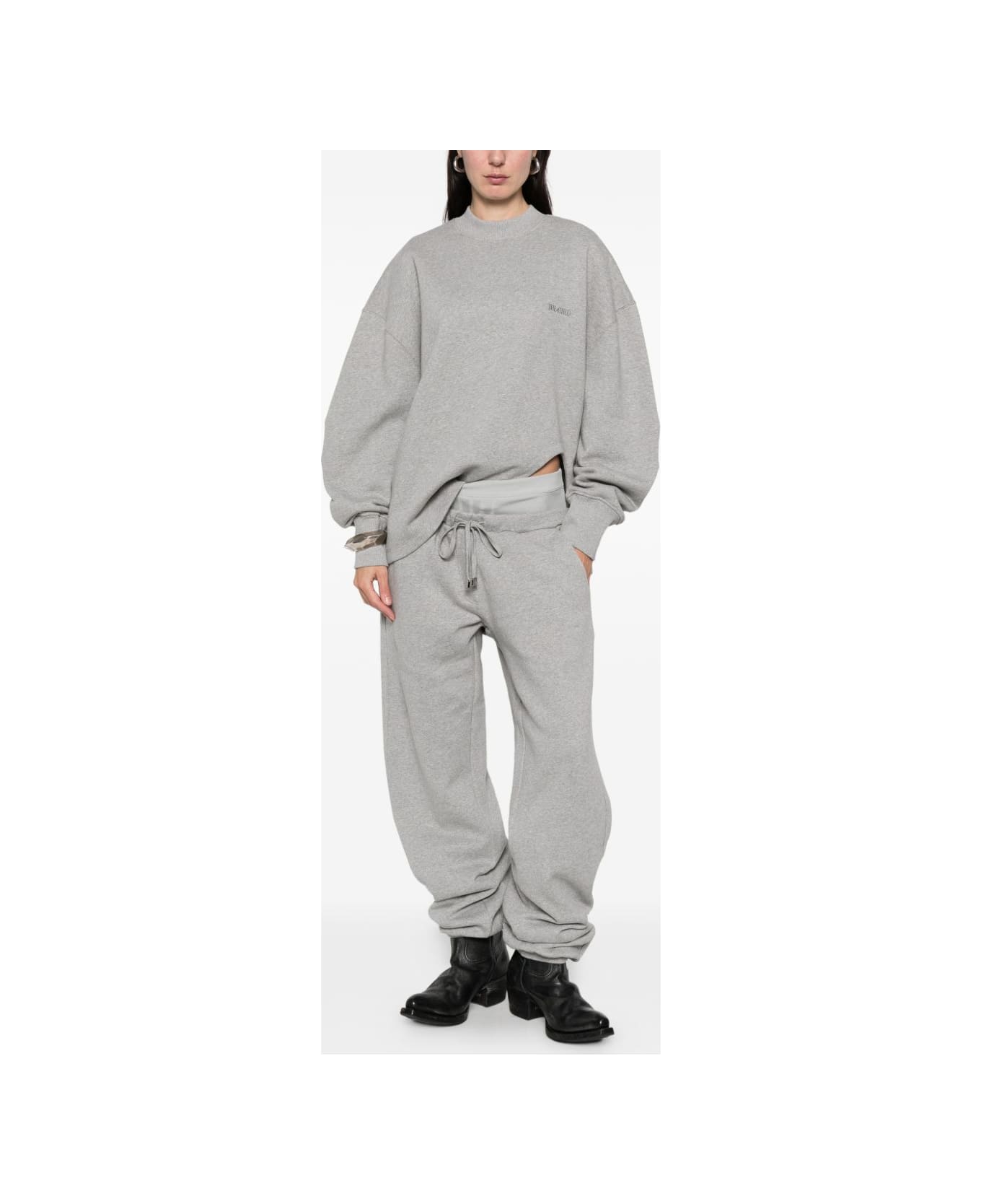 The Attico Cotton Sweatpants - Grey
