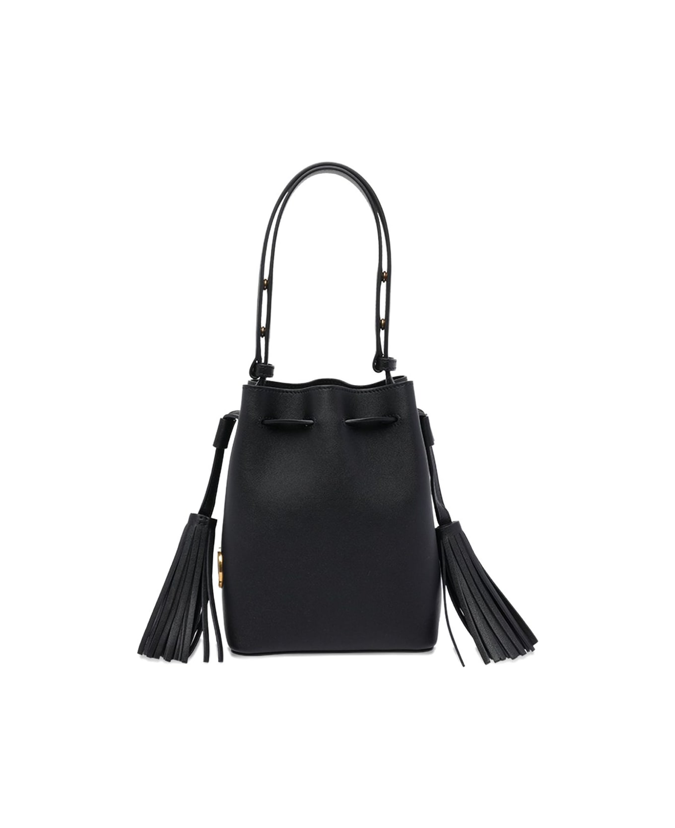 Valentino Garavani So Seau Small Leather Bucket Bag - Black