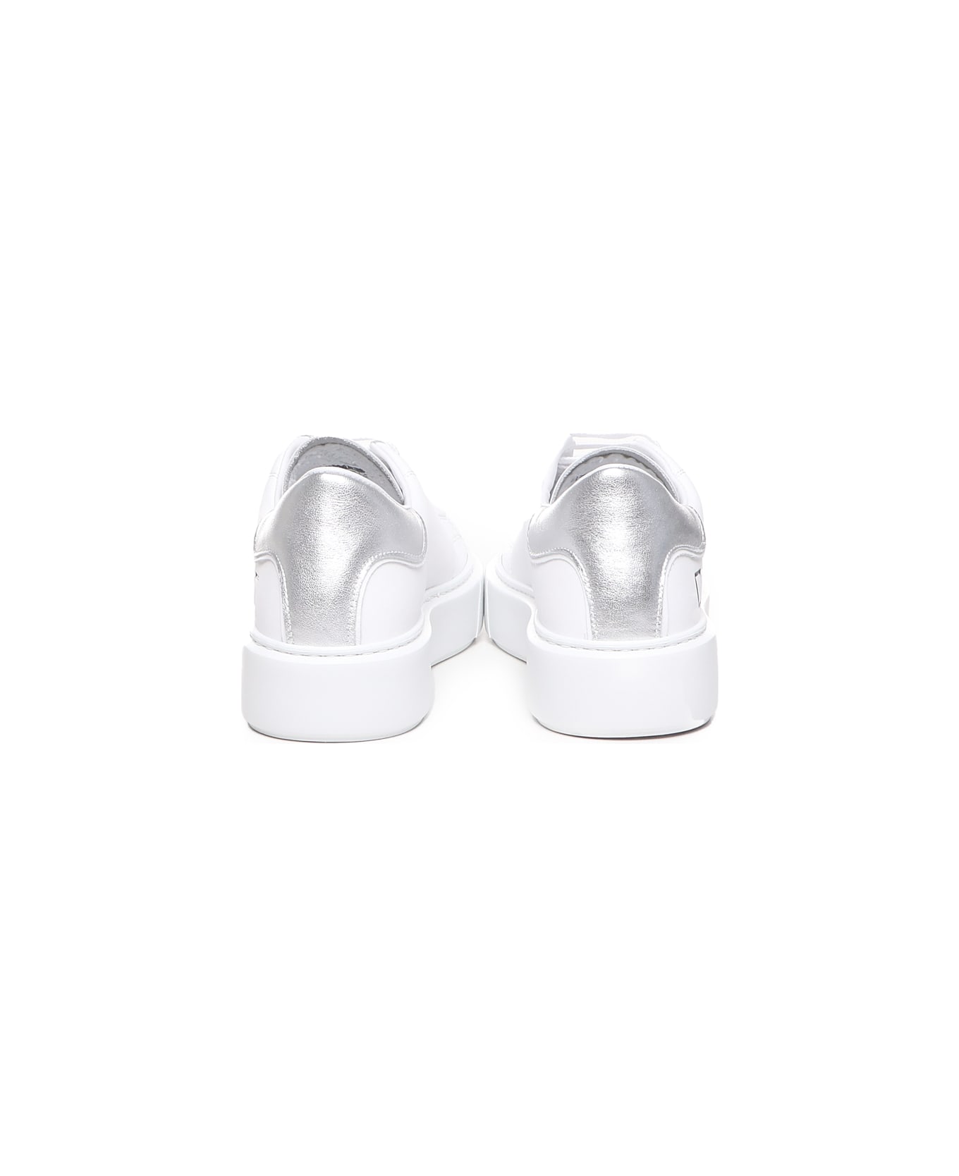 D.A.T.E. Sneakers Levante In Pelle Di Vitello - White-silver