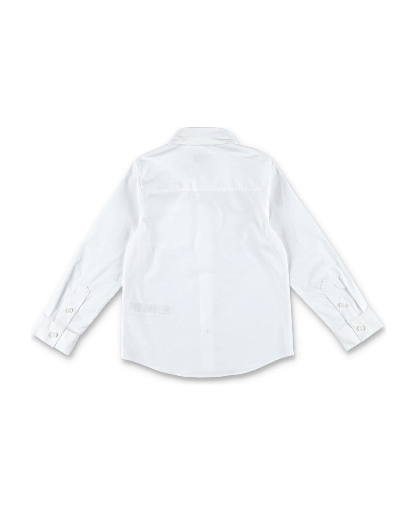 Burberry Ekd Buttoned Long-sleeved Shirt - White