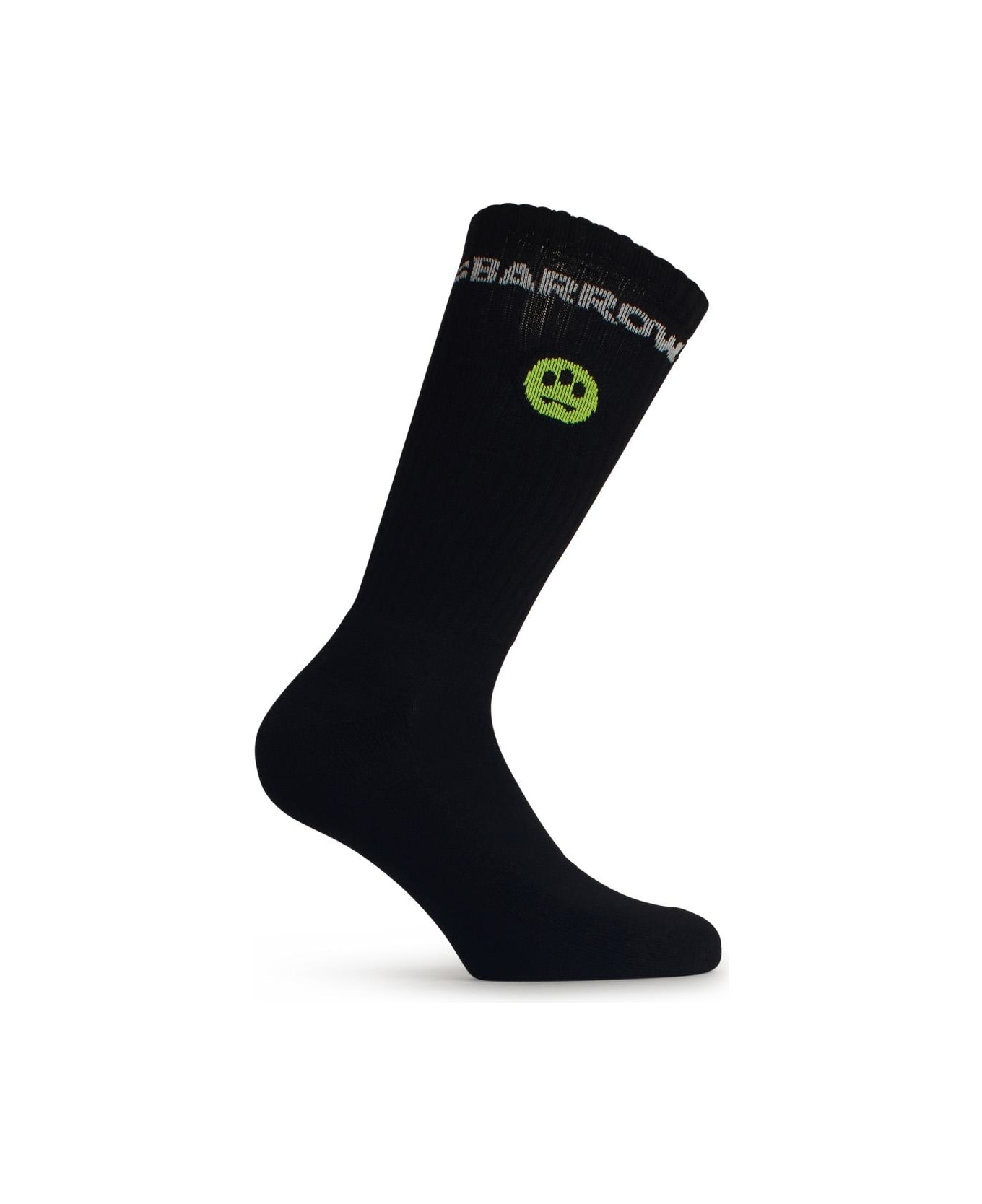 Barrow Black Cotton Blend Socks - NERO BLACK